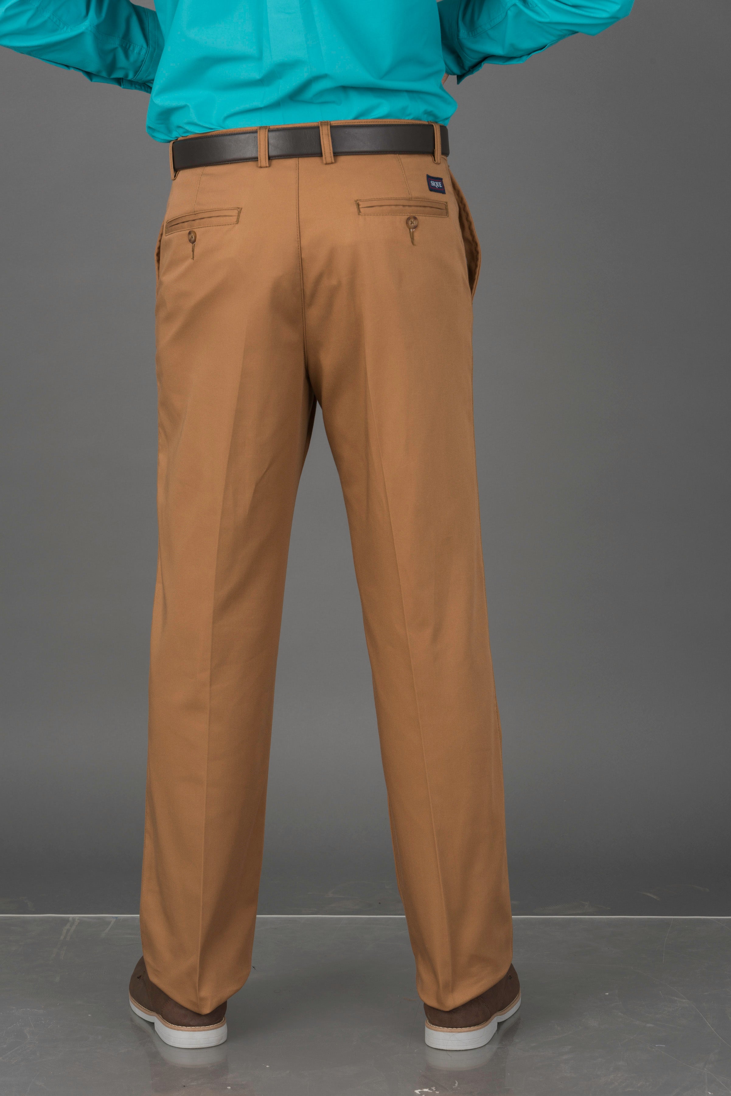 PANTALON TORINO CAMEL SIN PINZAS