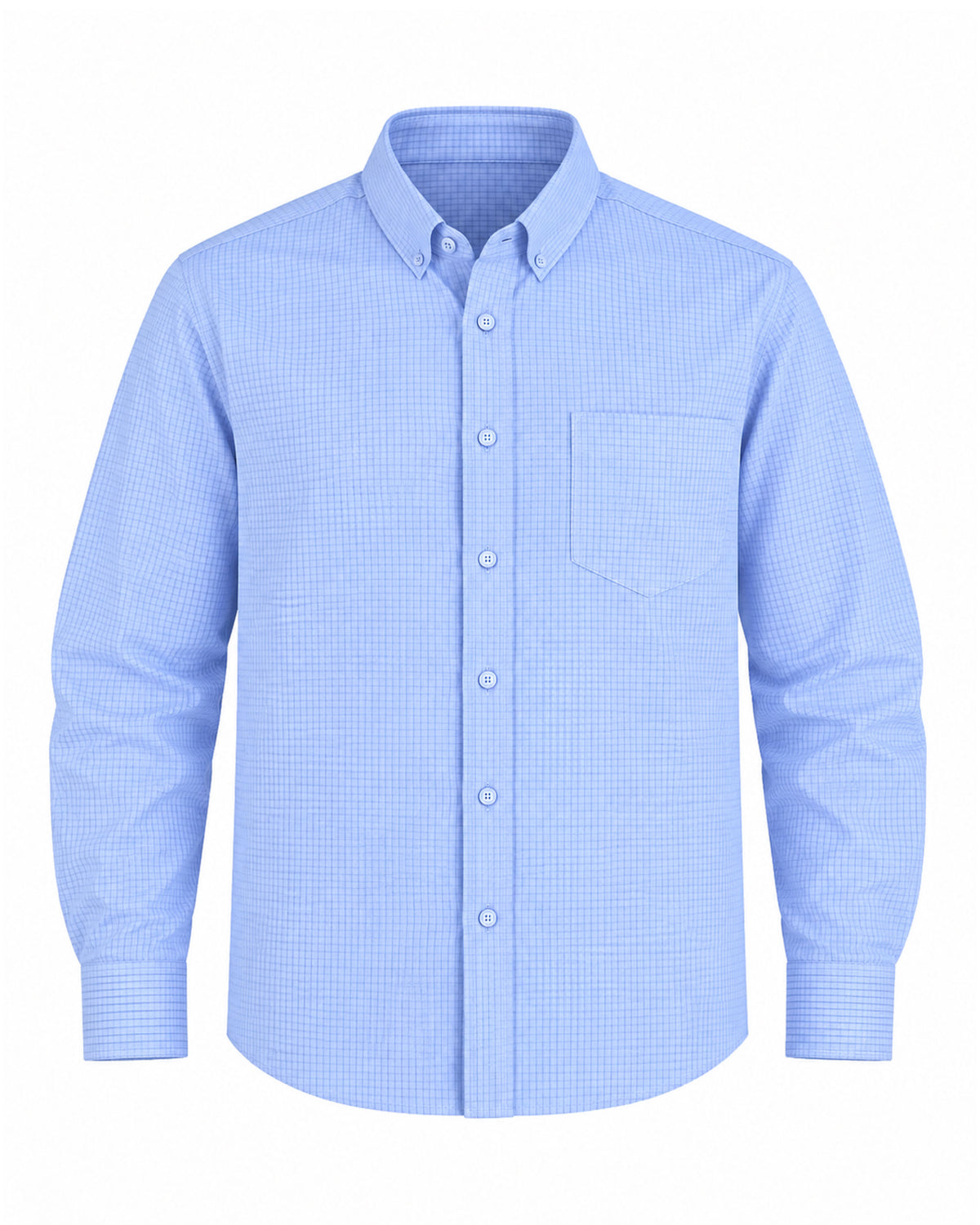 CAMISA SCACHI LIGHT BLUE MANGA LARGA