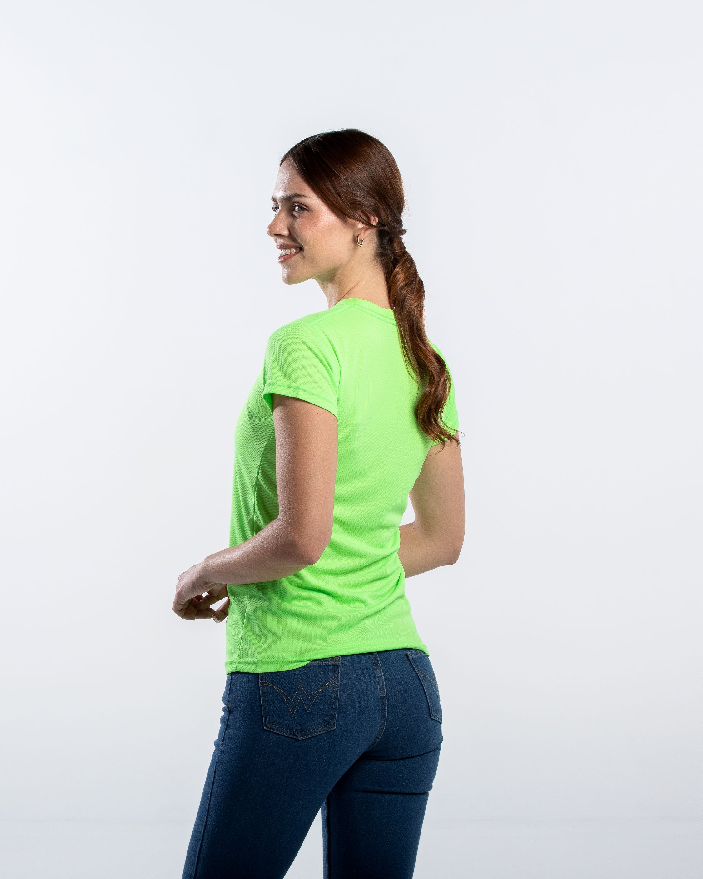 Playera Cuello Redondo Mujer Manga Corta Crew