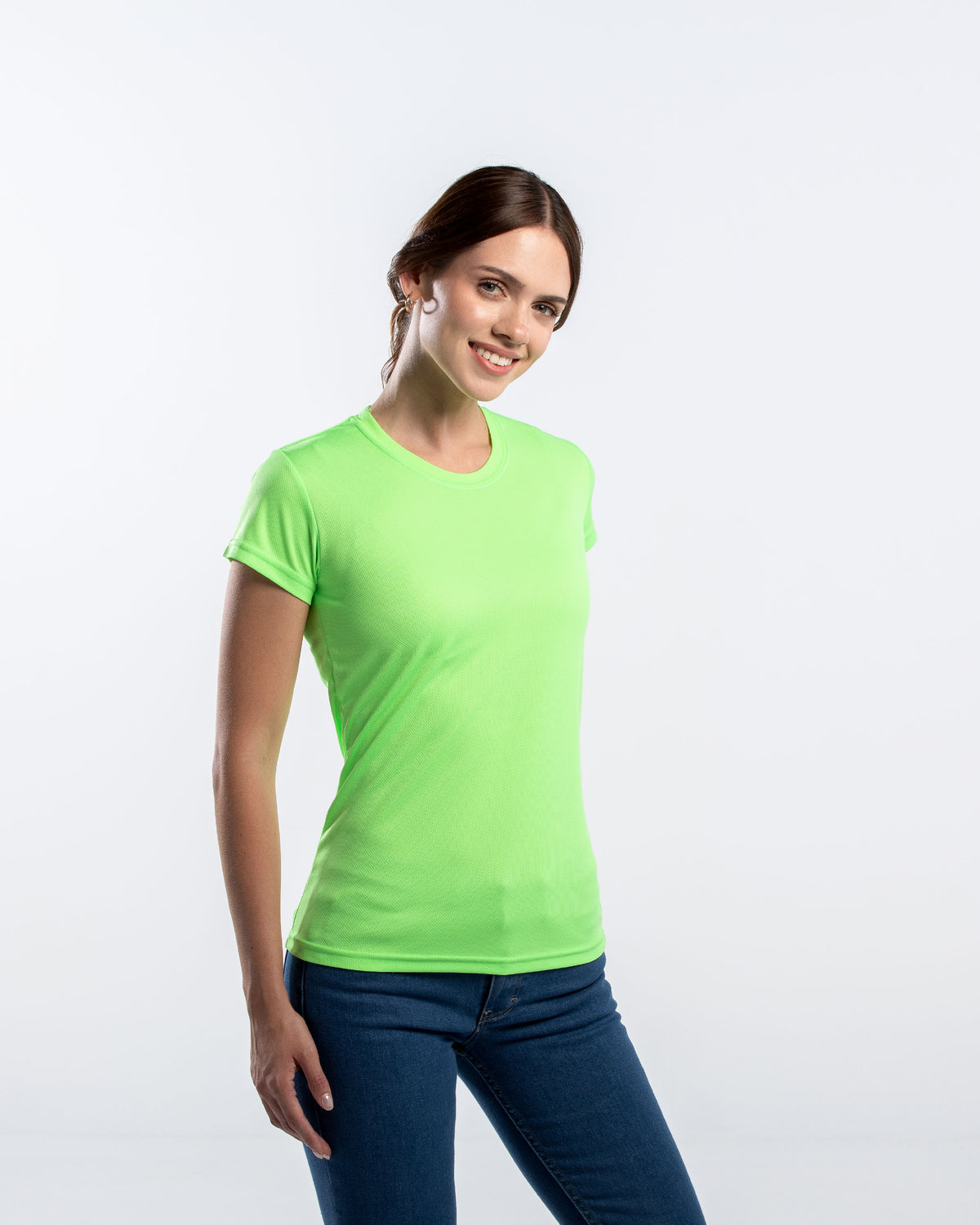 Playera Cuello Redondo Mujer Manga Corta Crew