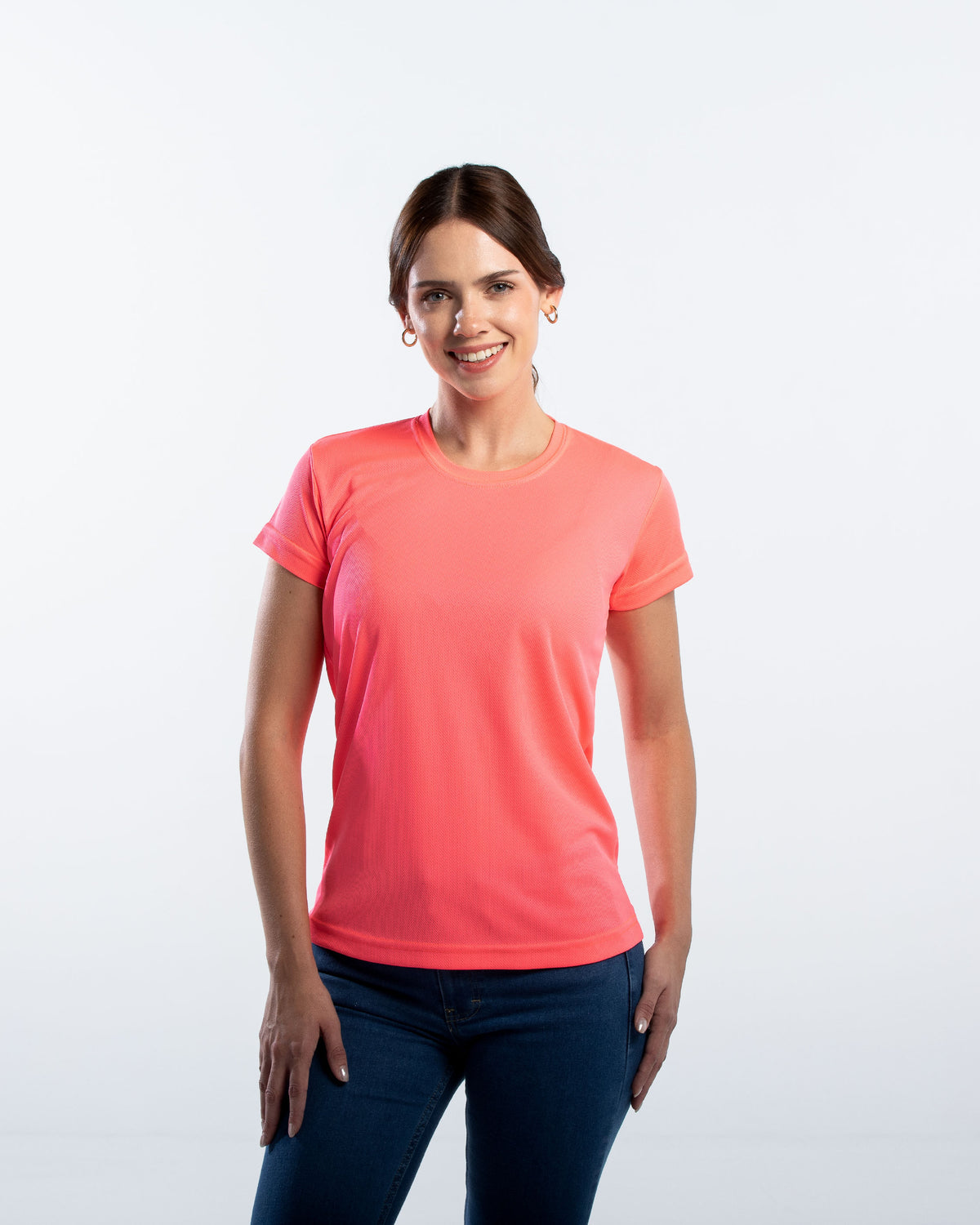 Playera Cuello Redondo Mujer Manga Corta Crew