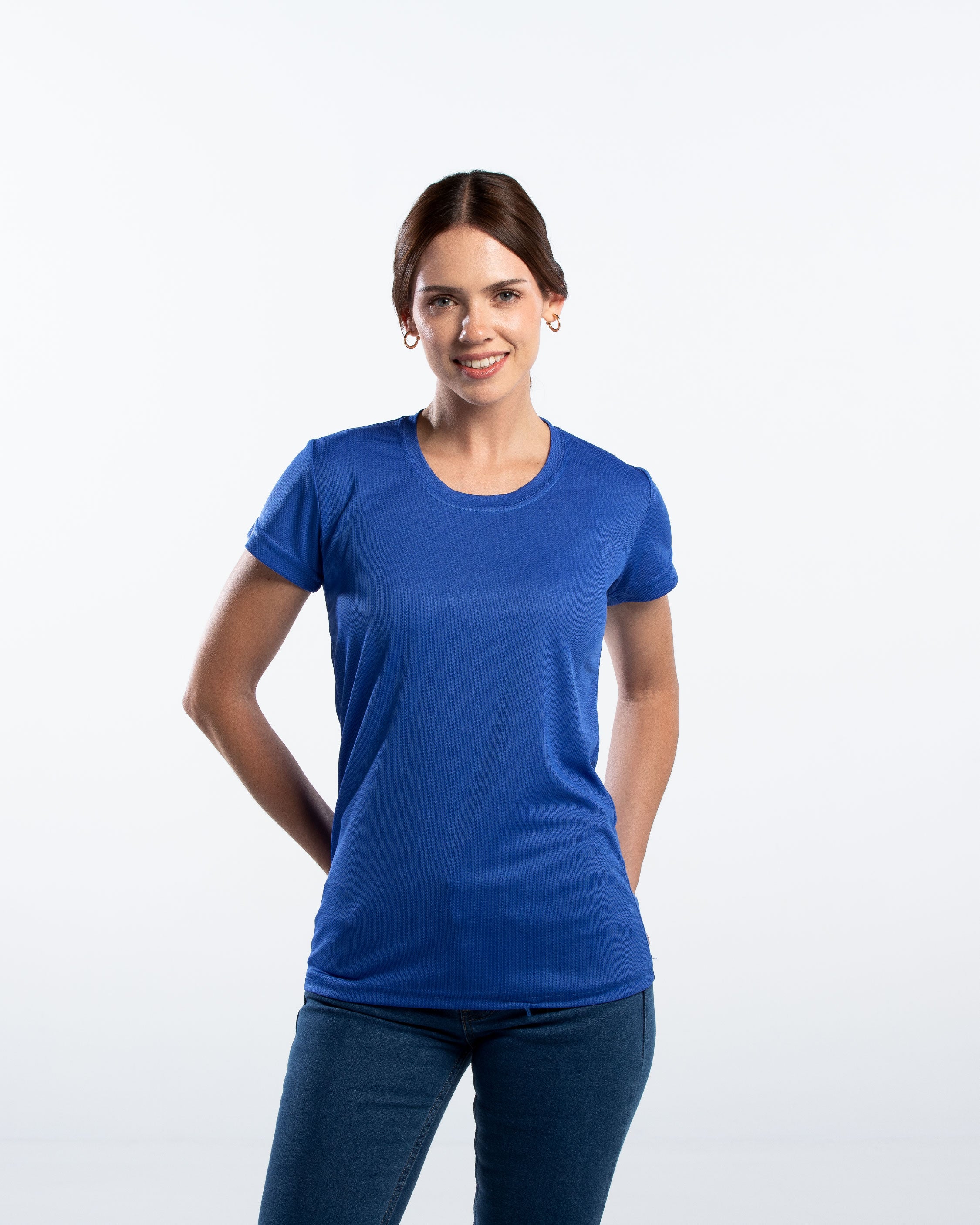 Playera Cuello Redondo Mujer Manga Corta Crew