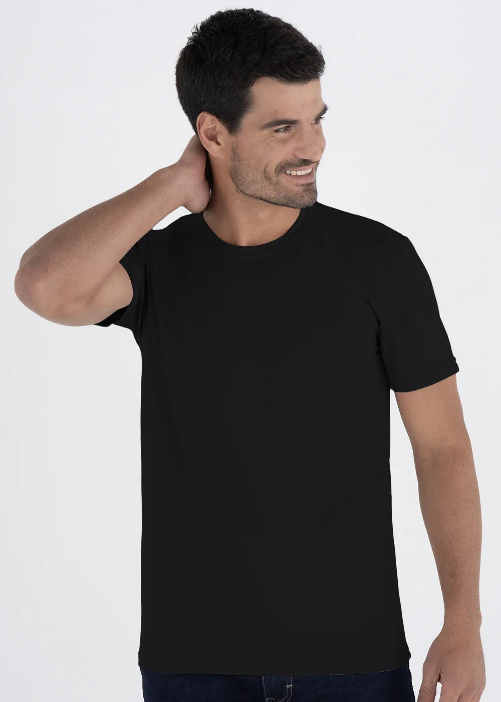 10 Playeras Cuello Redondo Hombre Manga Corta Crew