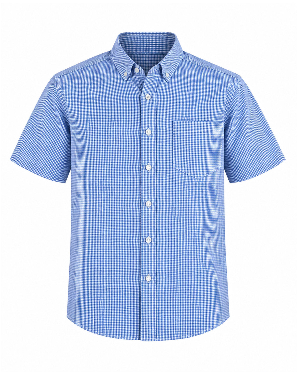 Camisa Hombre Manga Corta Microcuadro