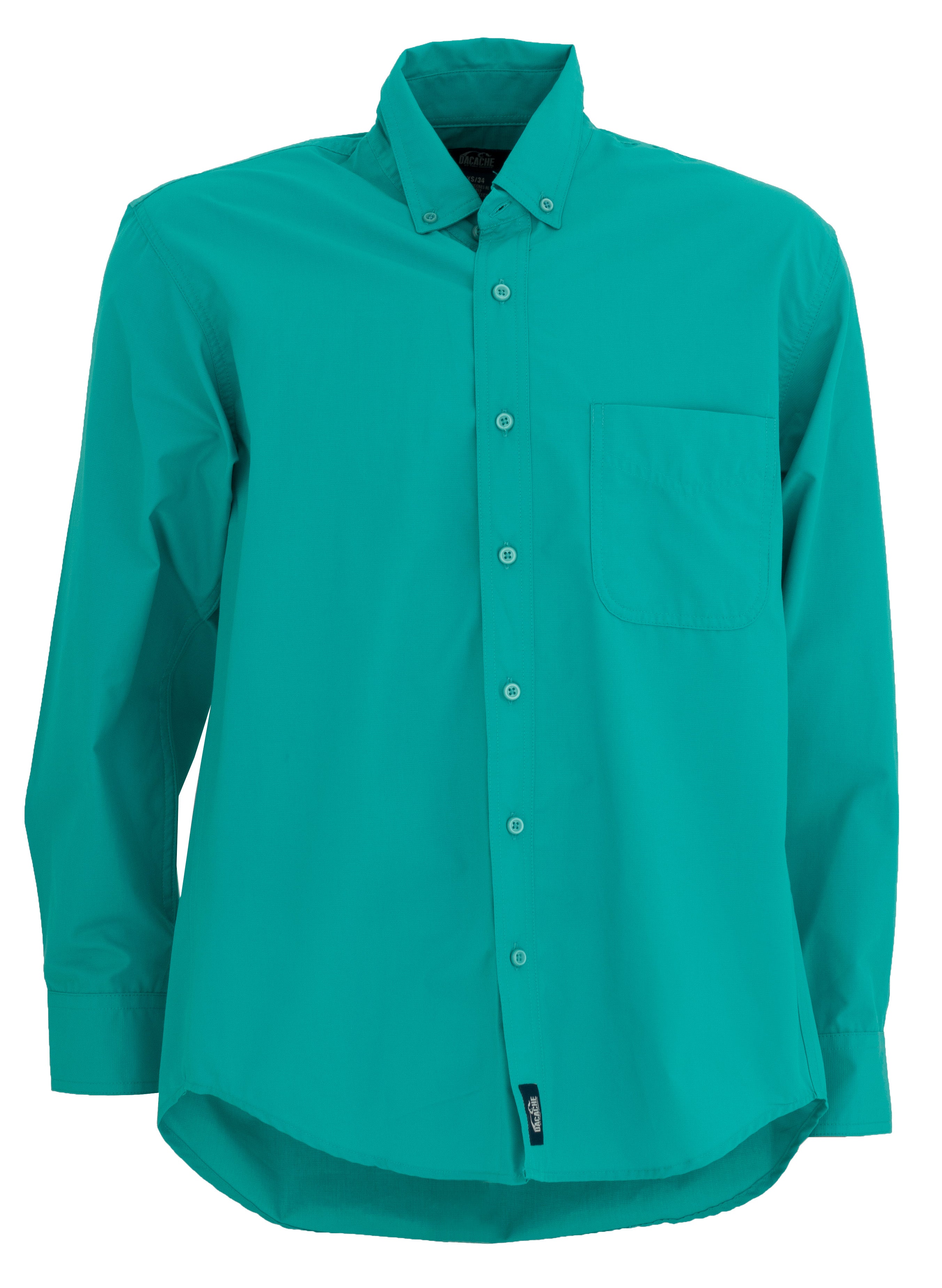 CAMISA DUBLIN VERDE AQUA MANGA LARGA