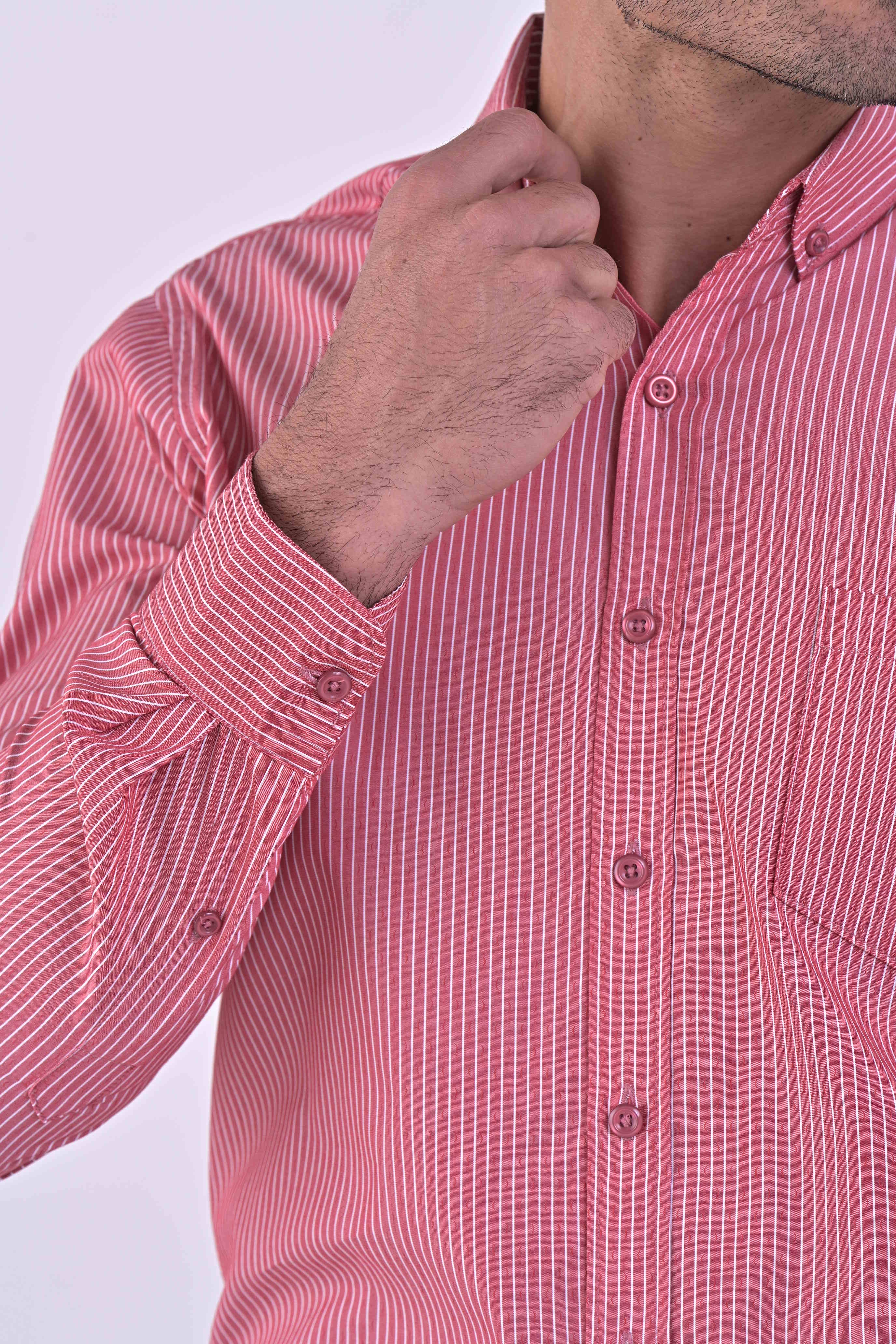CAMISA SELEN ROJO MANGA LARGA
