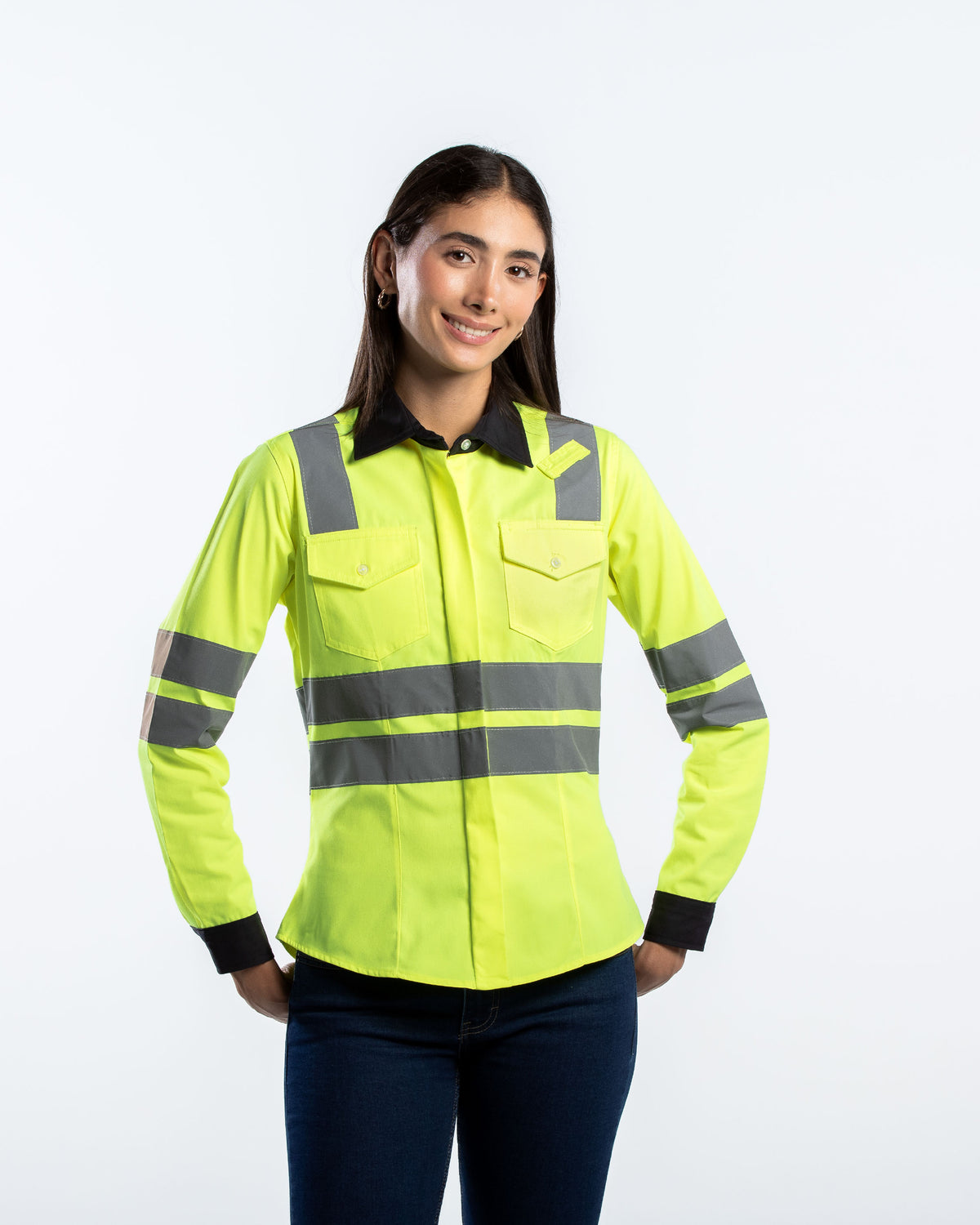 Blusa Mujer Manga Larga Hi Vis