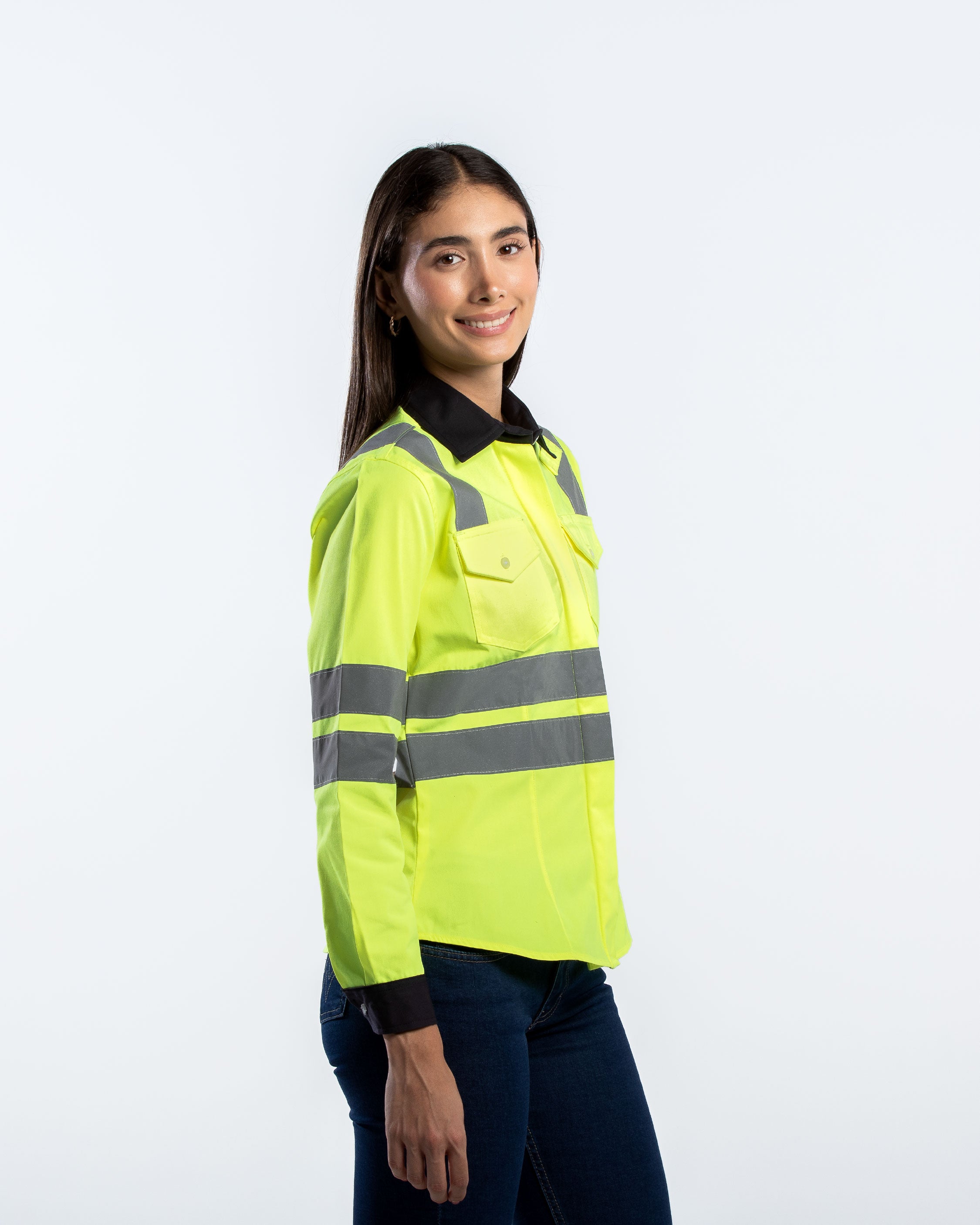 Blusa Mujer Manga Larga Hi Vis