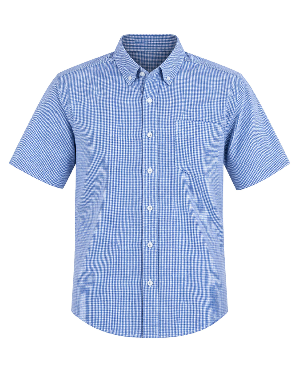 Camisa Hombre Manga Corta Microcuadro