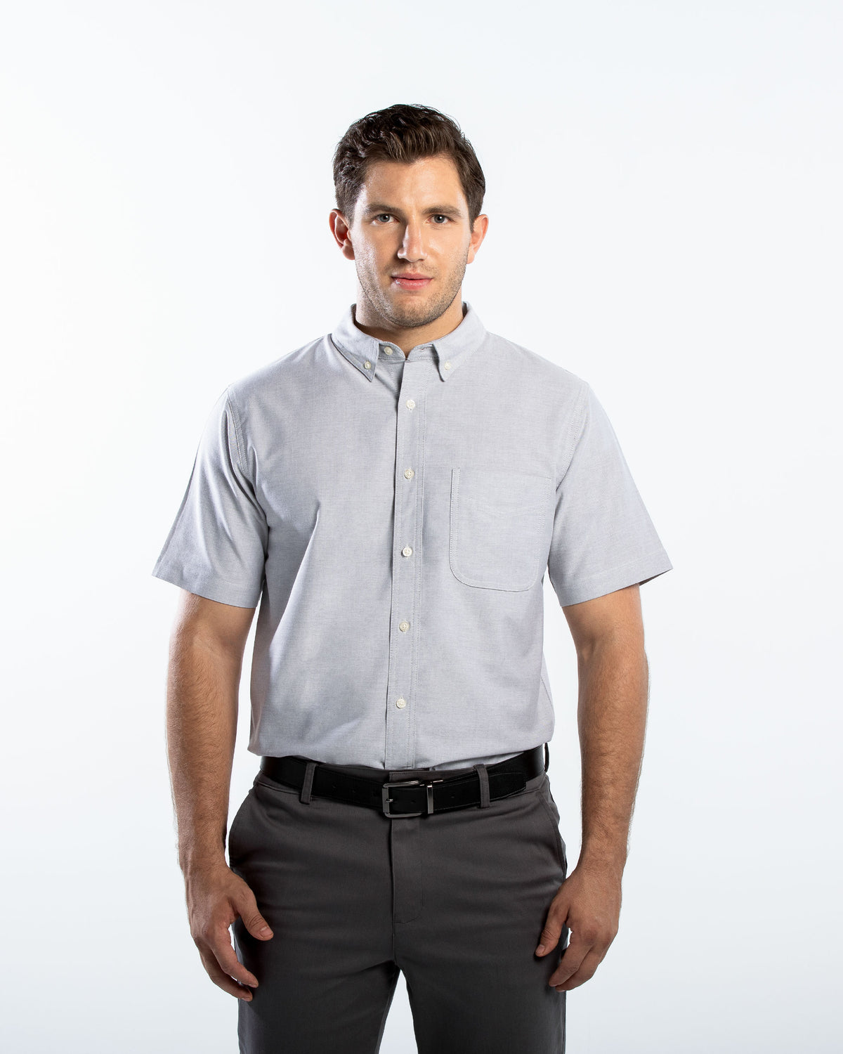 Camisa Hombre Manga Corta Oxford