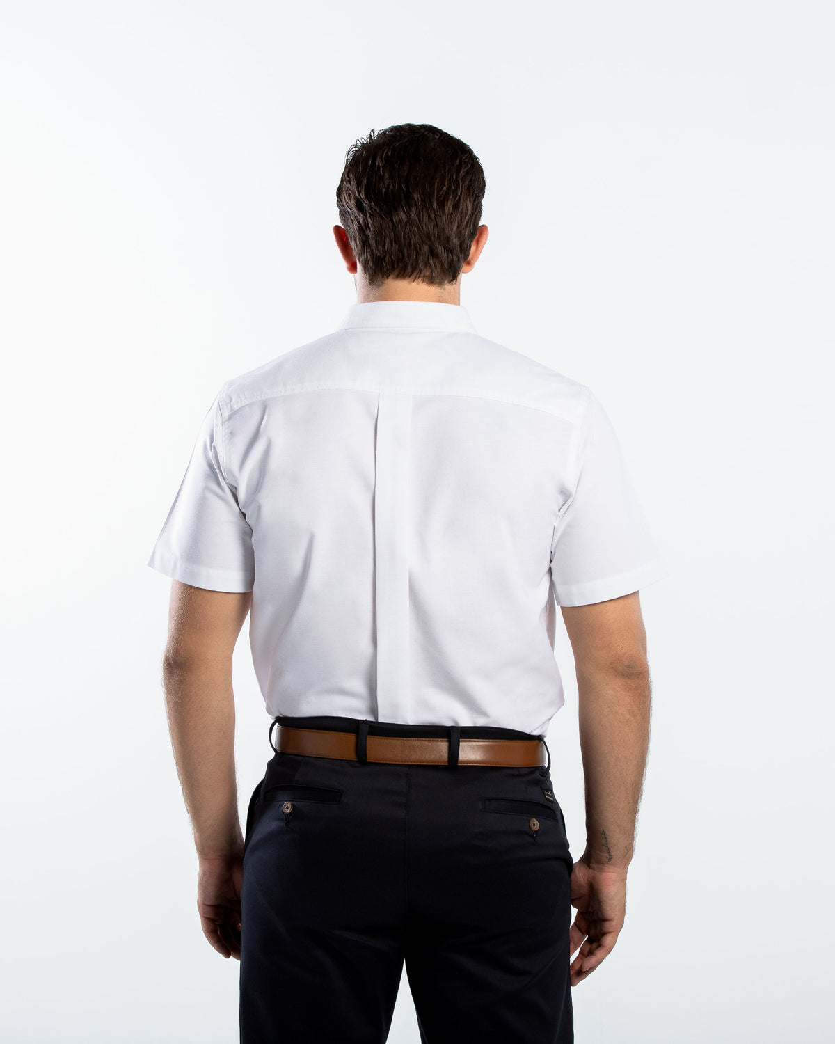 Camisa Hombre Manga Corta Oxford