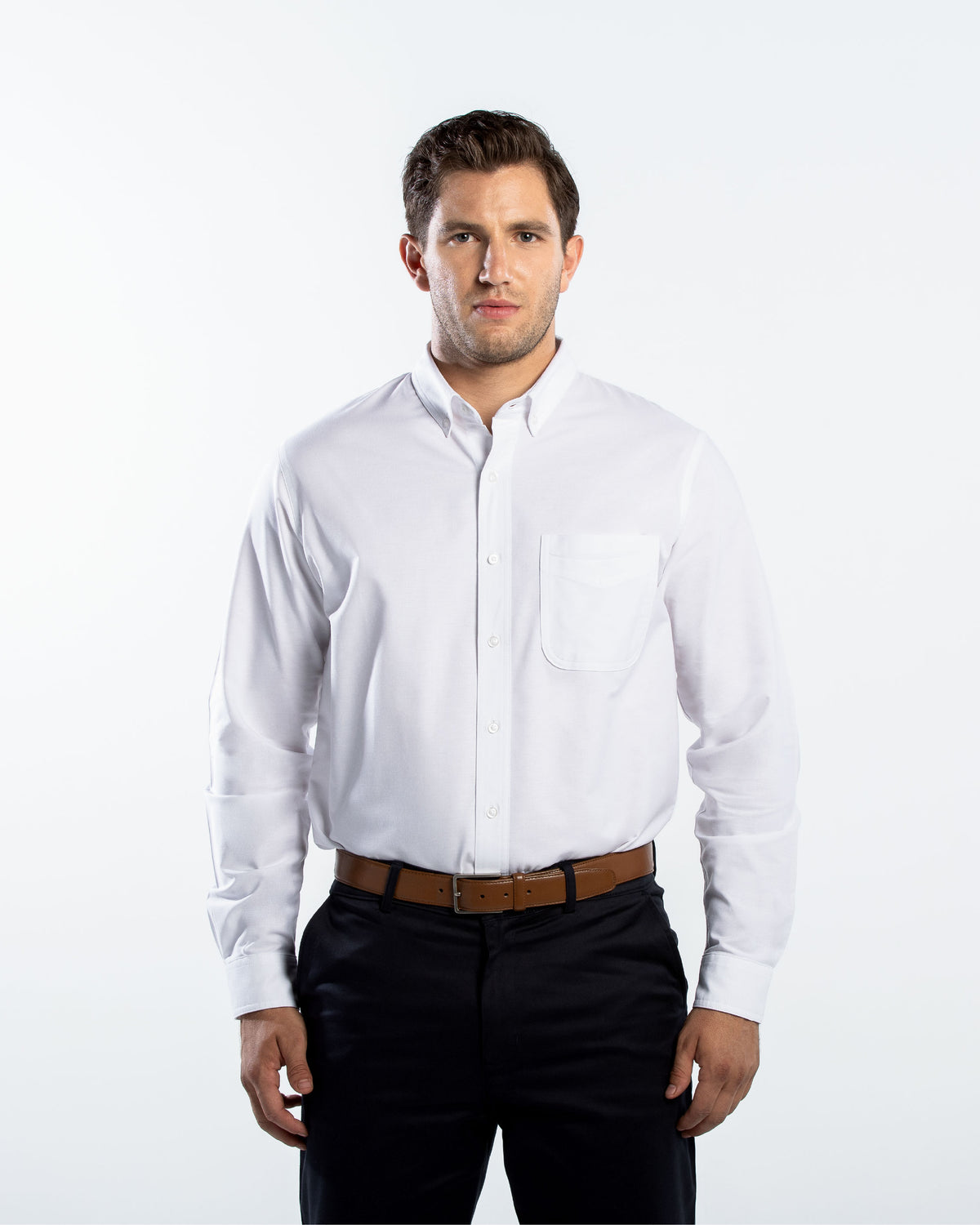 Camisa Hombre Manga Larga Oxford