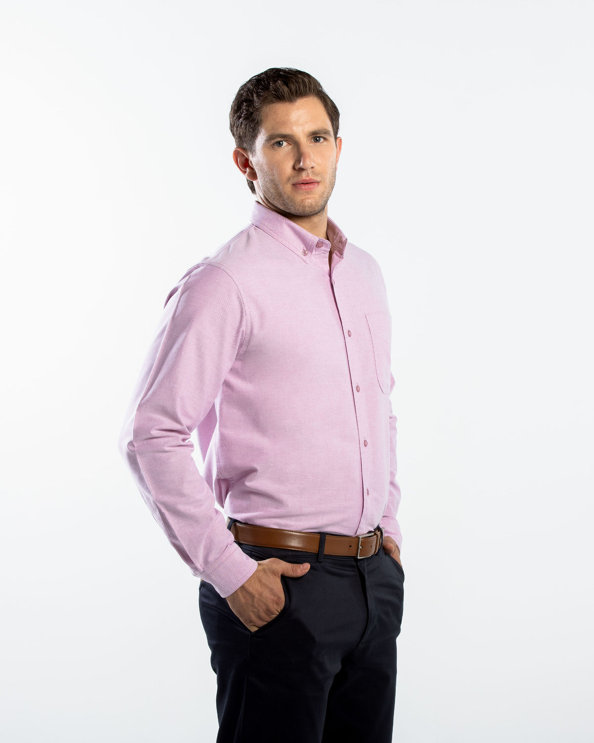 Camisa Hombre Manga Larga Oxford
