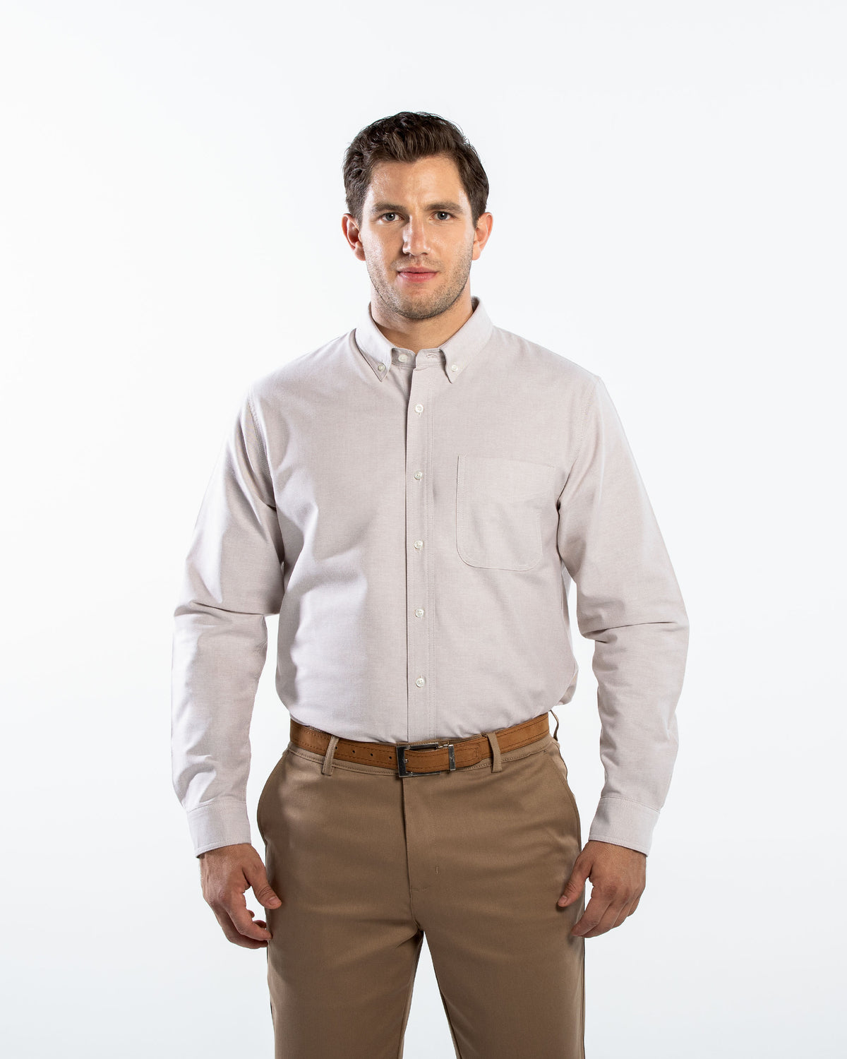 Camisa Hombre Manga Larga Oxford