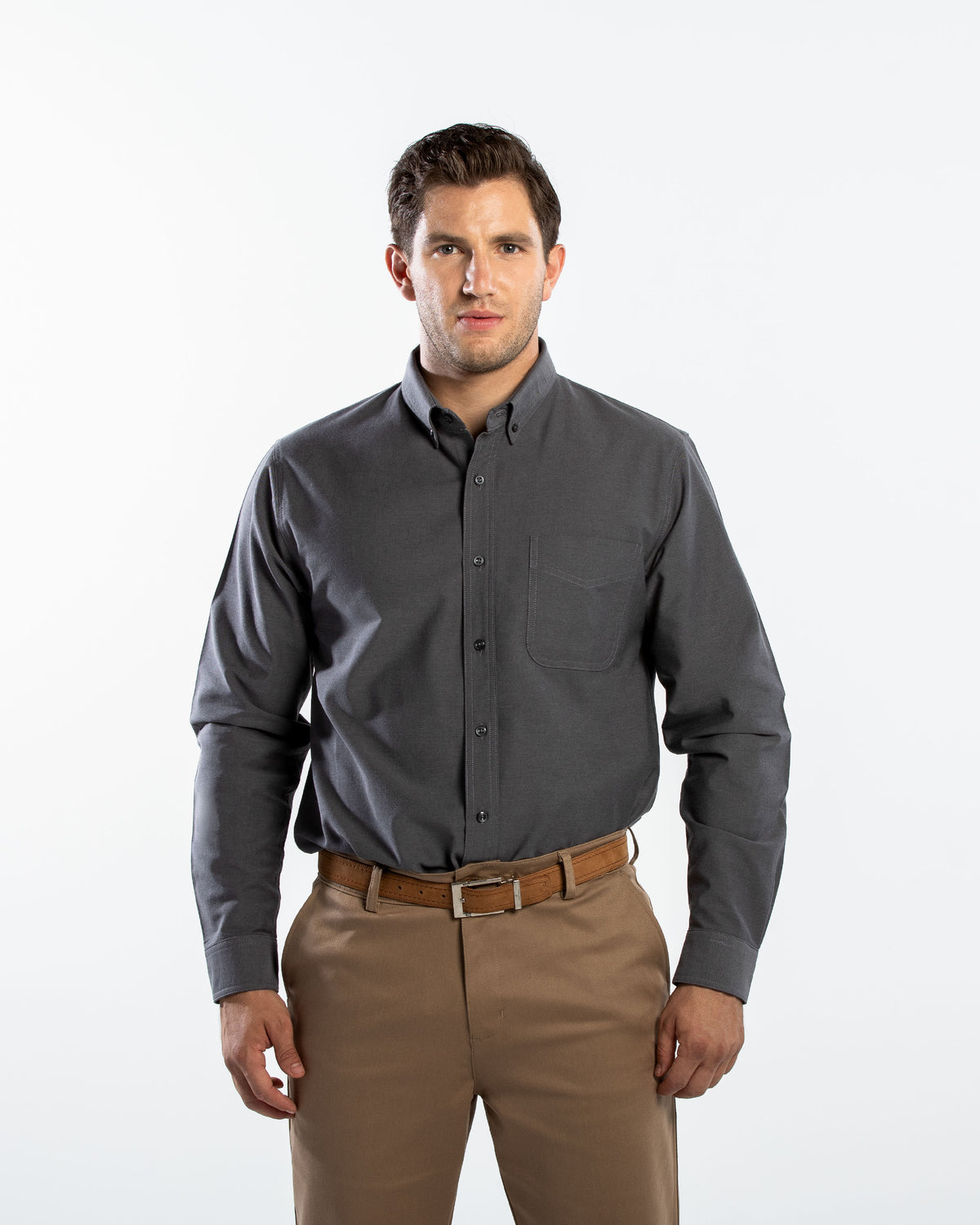 Camisa Hombre Manga Larga Oxford