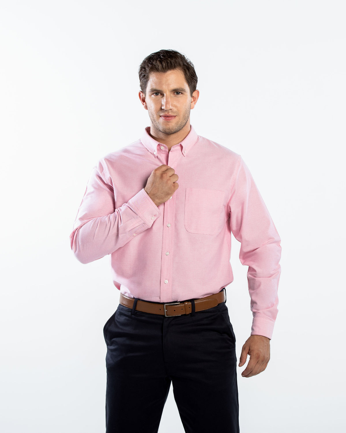 Camisa Hombre Manga Larga Oxford