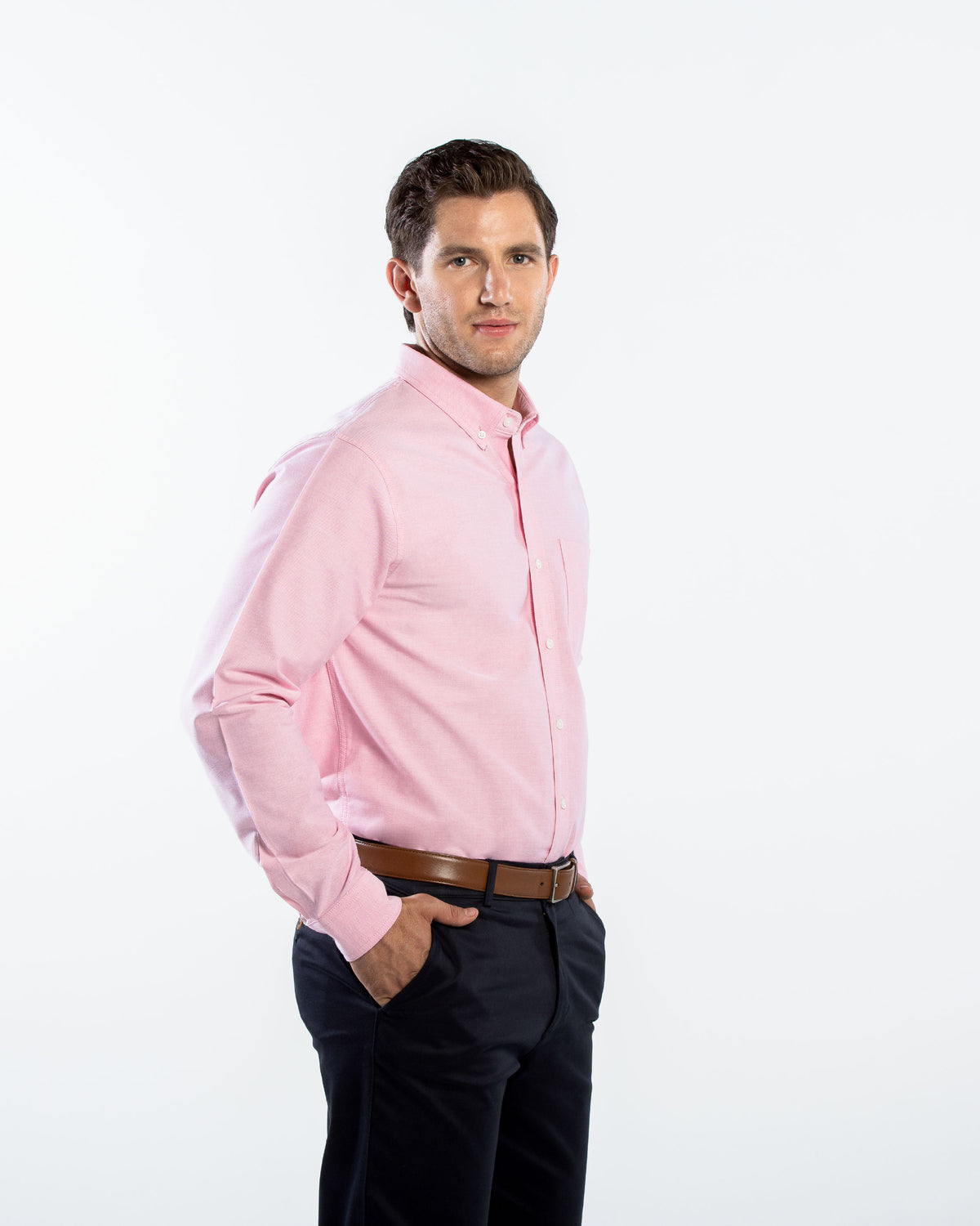 Camisa Hombre Manga Larga Oxford