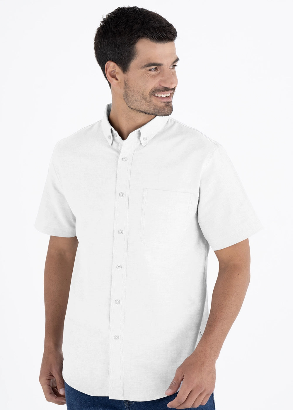 Camisa Hombre Manga Corta Oxford