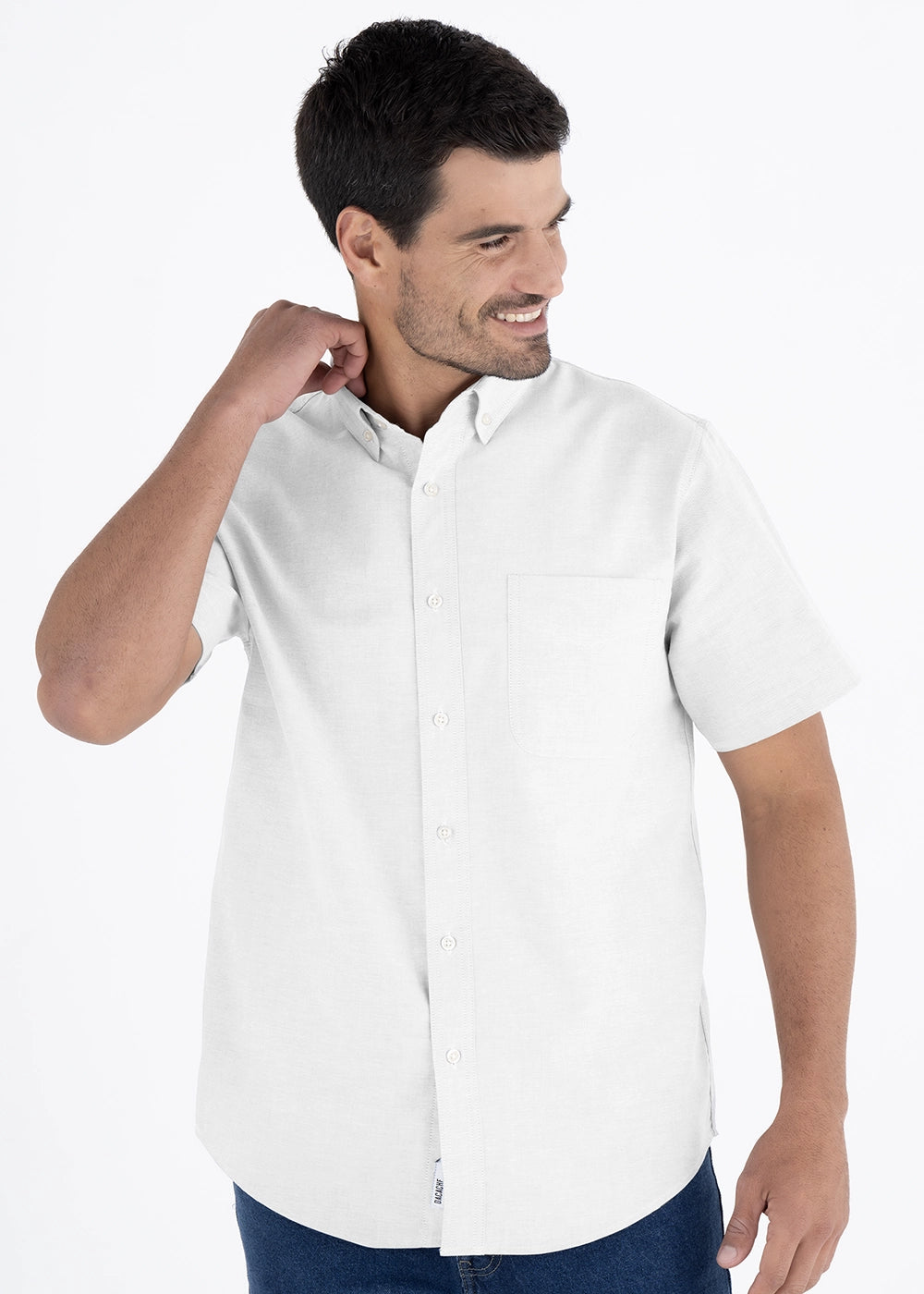 Camisa Hombre Manga Corta Oxford