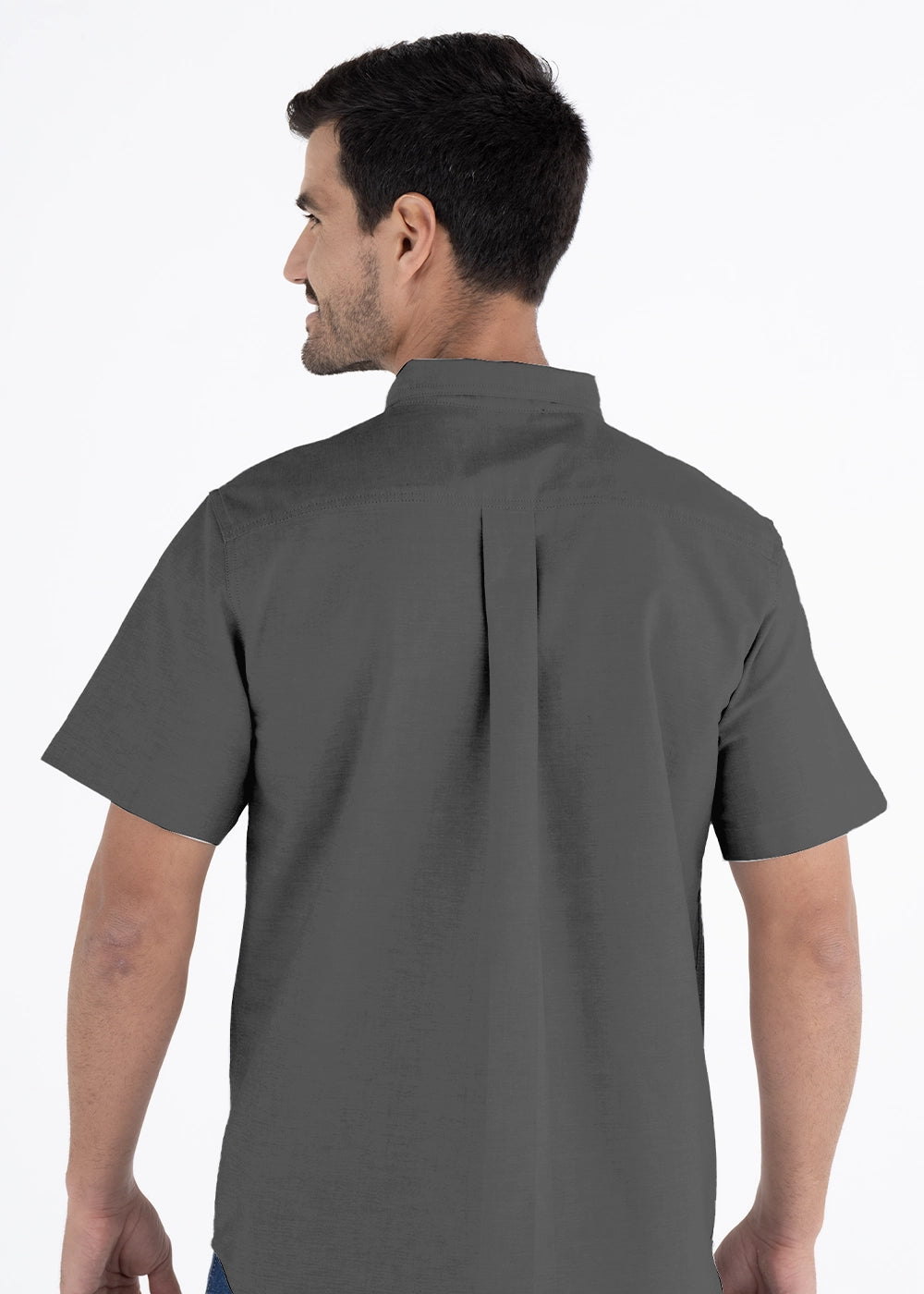 Camisa Hombre Manga Corta Oxford