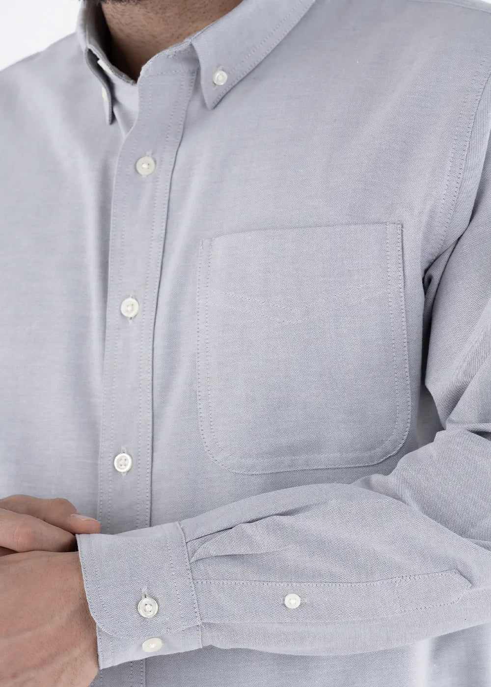 Camisa Hombre Manga Larga Oxford