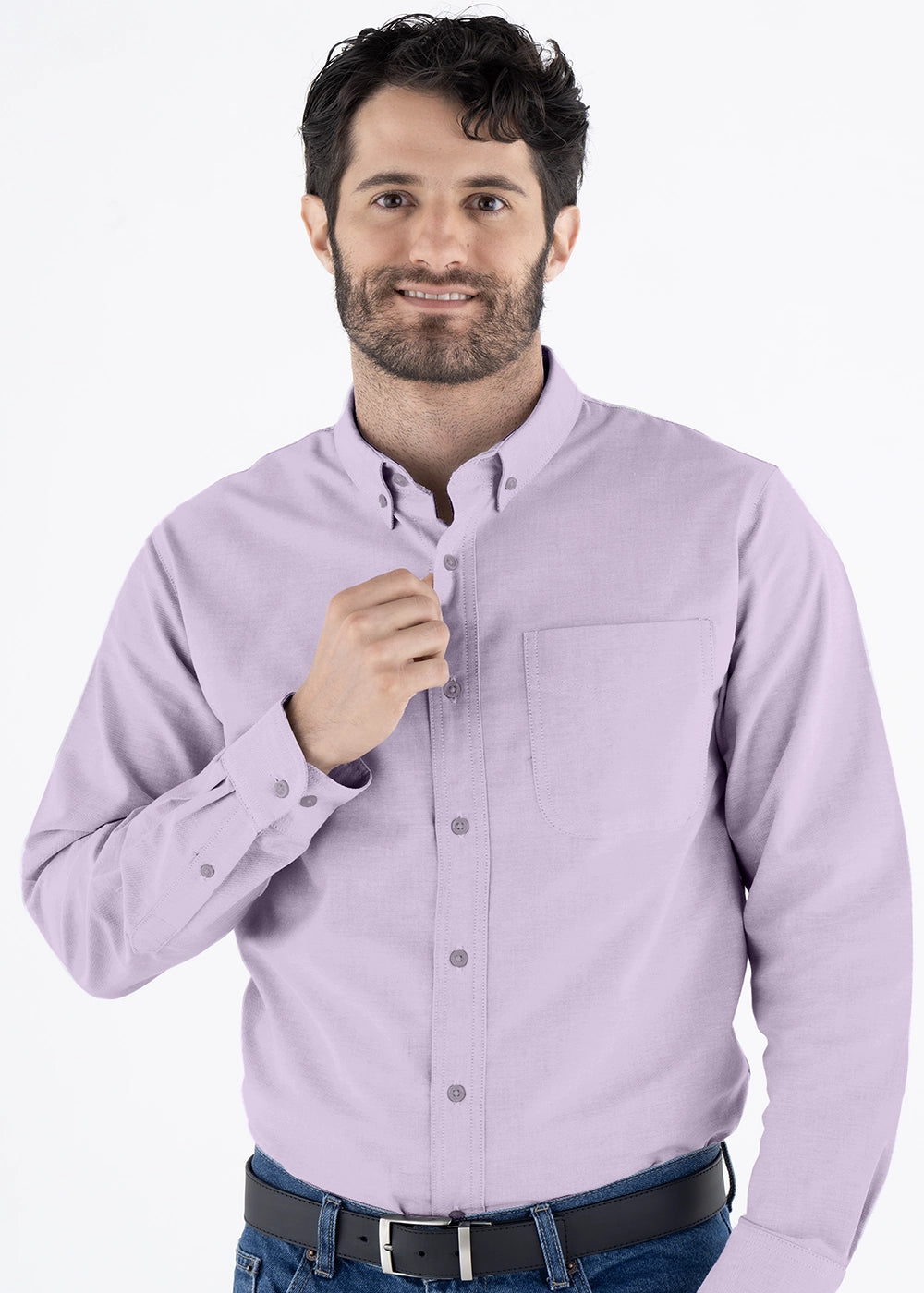 Camisa Hombre Manga Larga Oxford