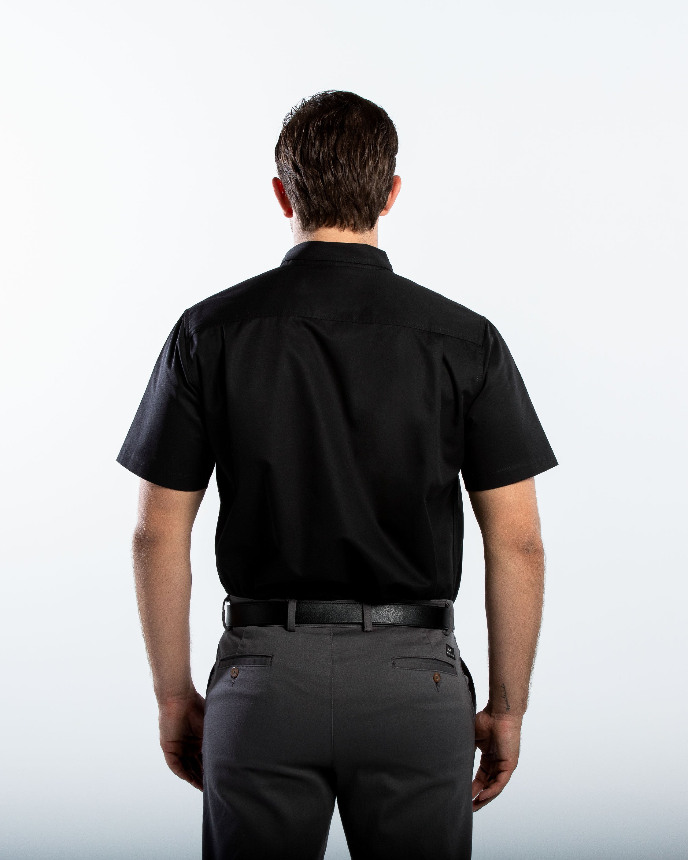 Camisa Hombre Manga Corta Polycotton