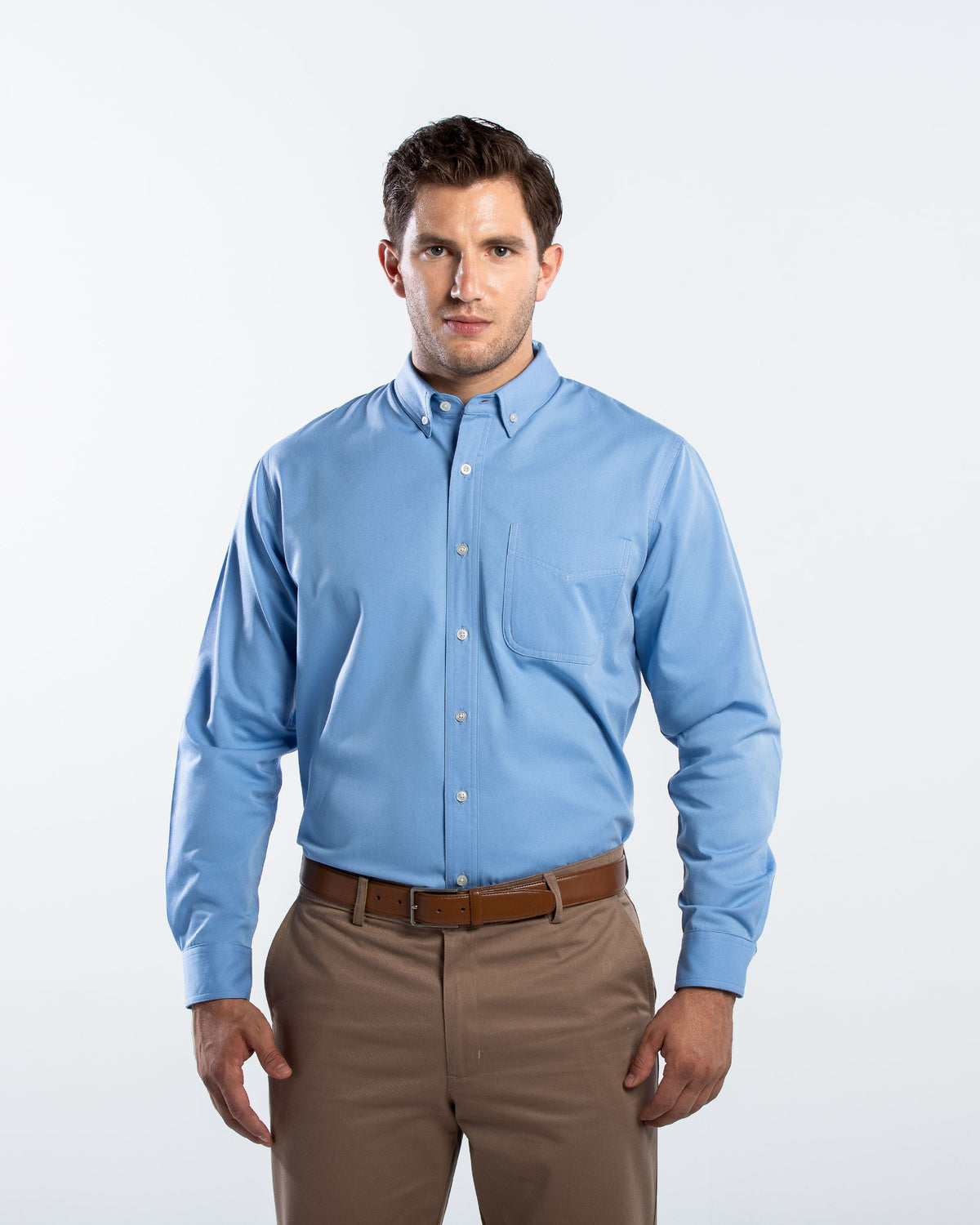 Camisa Hombre Manga Larga Polycotton