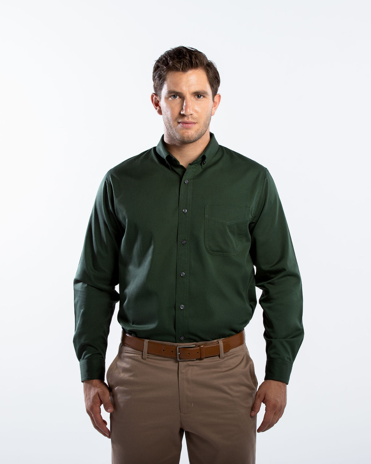 Camisa Hombre Manga Larga Polycotton