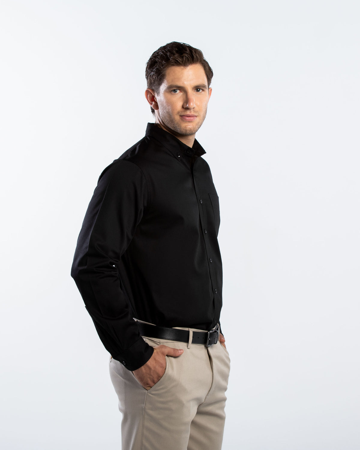 Camisa Hombre Manga Larga Polycotton