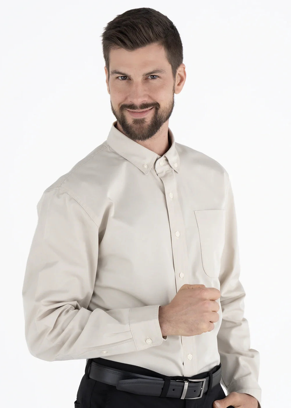 10 Camisas Hombre Manga Larga Polycotton
