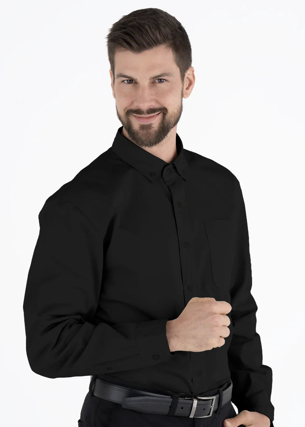 10 Camisas Hombre Manga Larga Polycotton