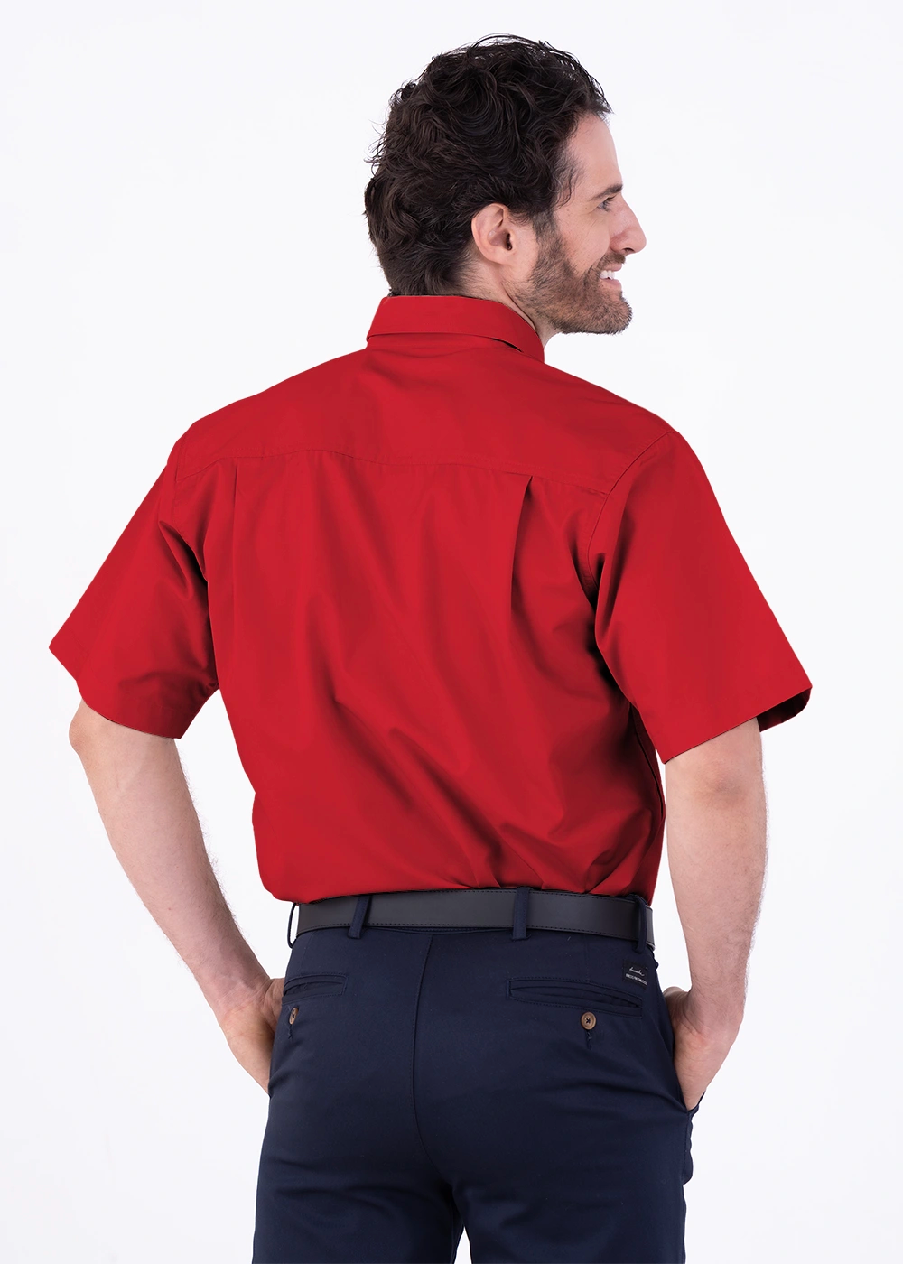 Camisa Hombre Manga Corta Polycotton
