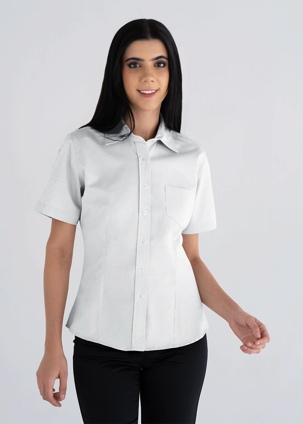 Blusa Mujer Manga Corta Polycotton