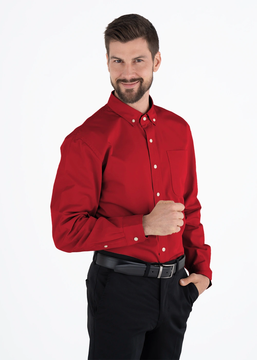 Camisa Hombre Manga Larga Polycotton
