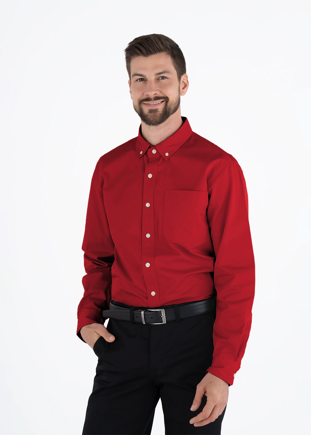 Camisa Hombre Manga Larga Polycotton