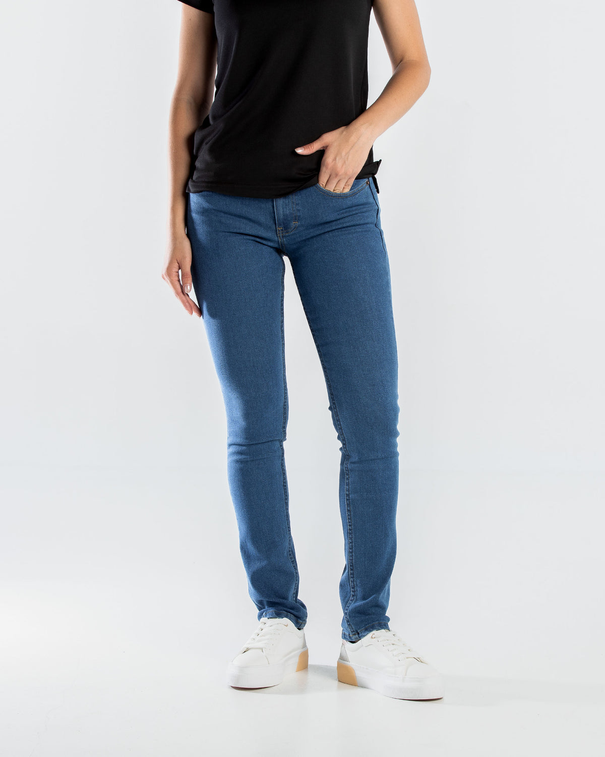 Pantalón Mujer Mezclilla Stone – Mezclilla