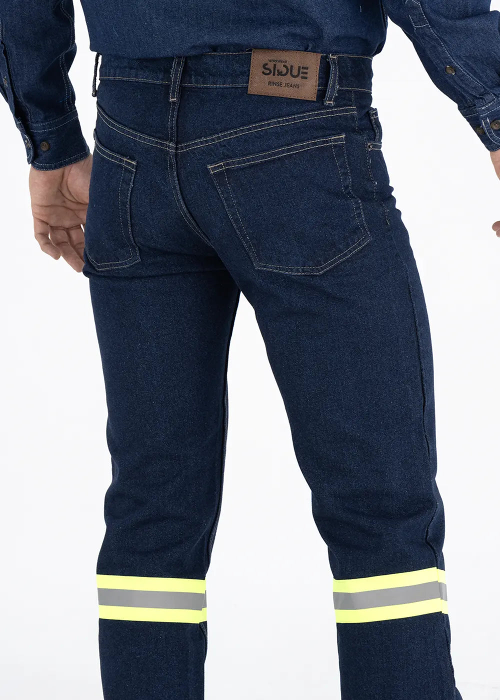 Pantalón Hombre Mezclilla Rinse Reflejante – Mezclilla