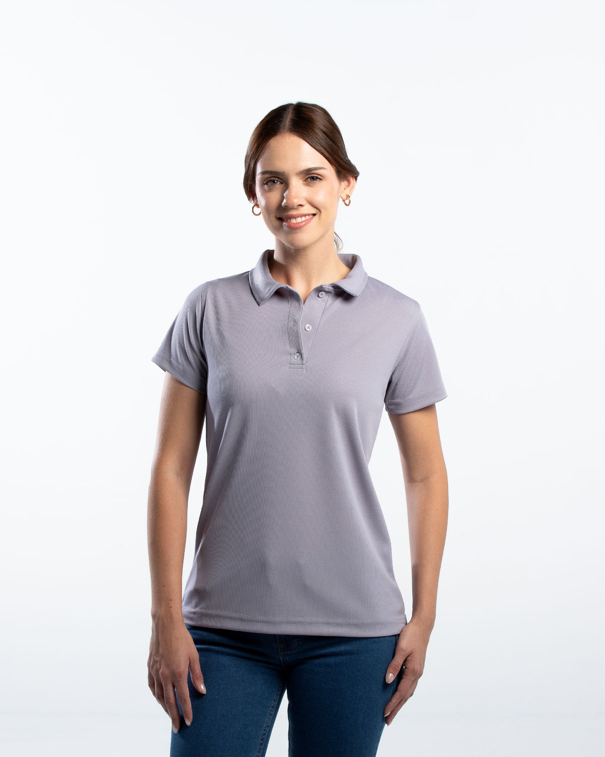 Playera Tipo Polo Mujer Manga Corta Sportiva