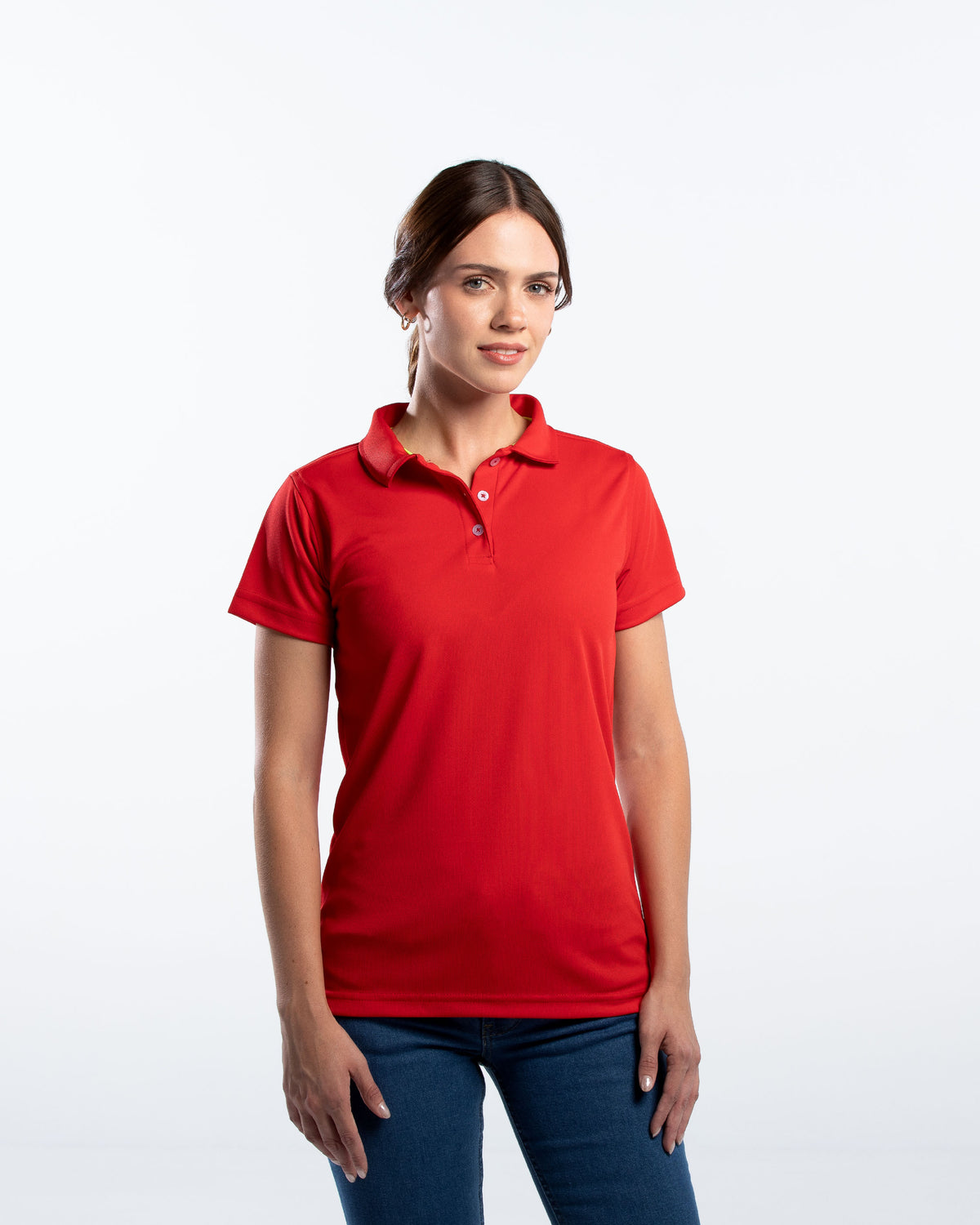 Playera Tipo Polo Mujer Manga Corta Sportiva