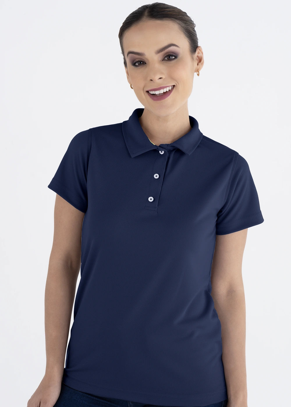 Playera Tipo Polo Mujer Manga Corta Sportiva