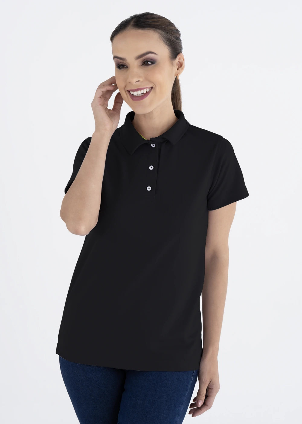 Playera Tipo Polo Mujer Manga Corta Sportiva