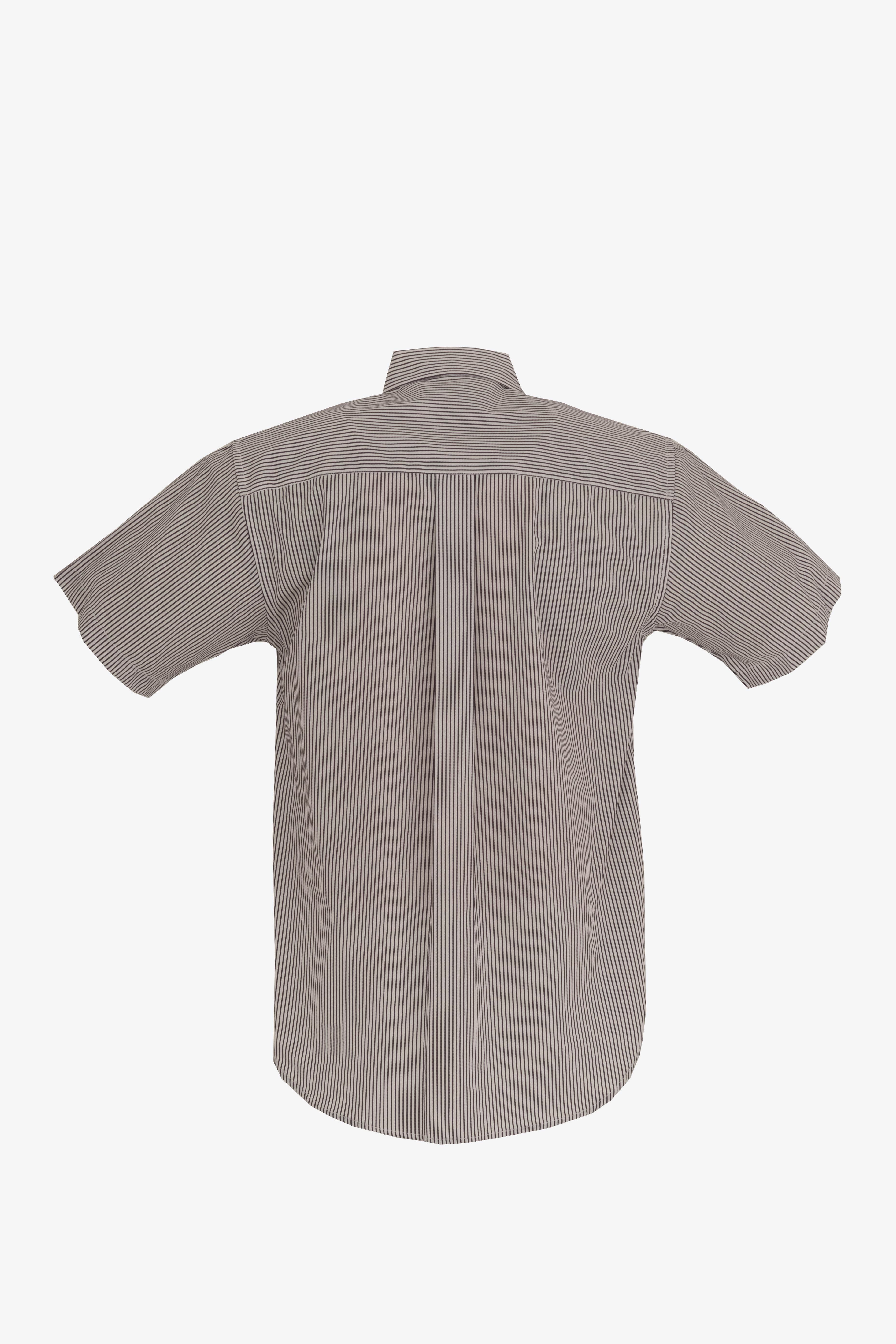CAMISA MILAN MORADO MANGA CORTA