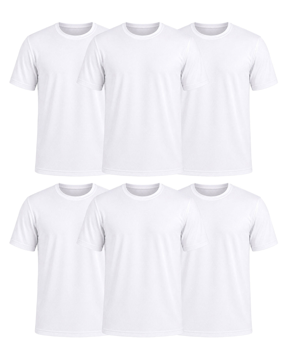 Paquete 6 Playeras Crew Hombre