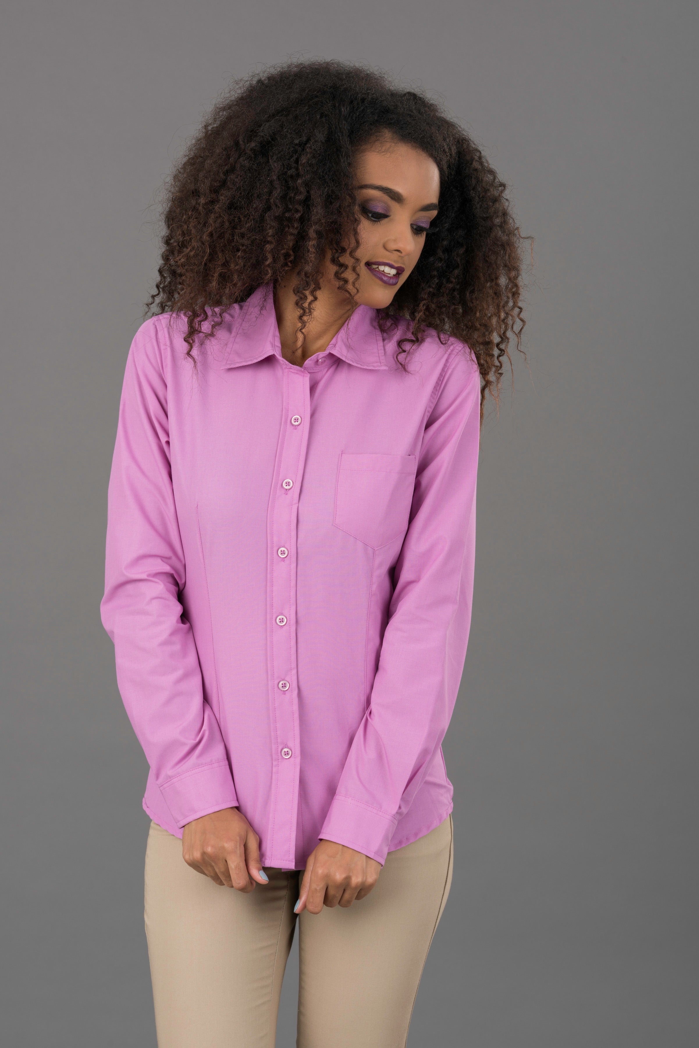 BLUSA DUBLIN LILA MANGA LARGA