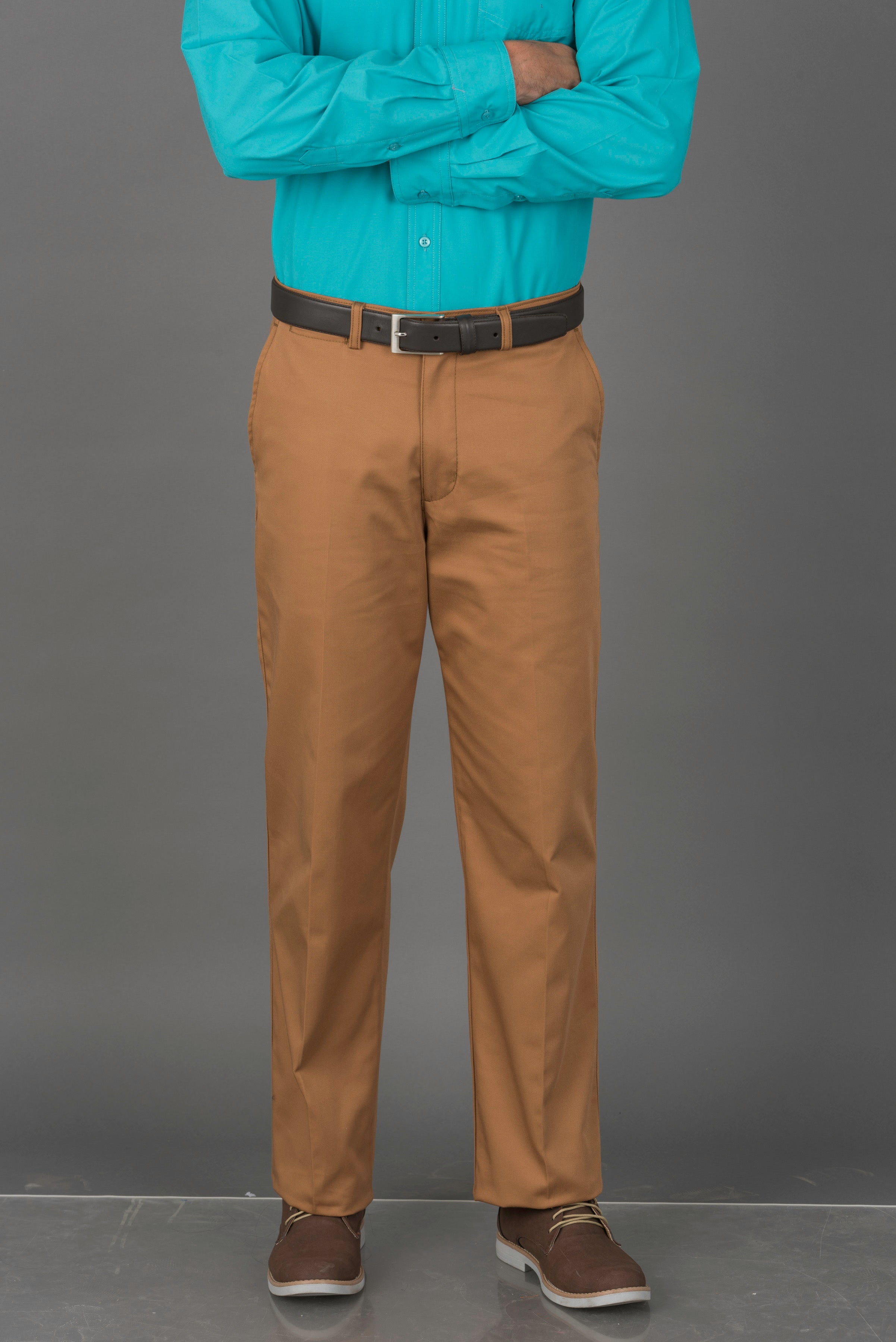 PANTALON TORINO CAMEL SIN PINZAS