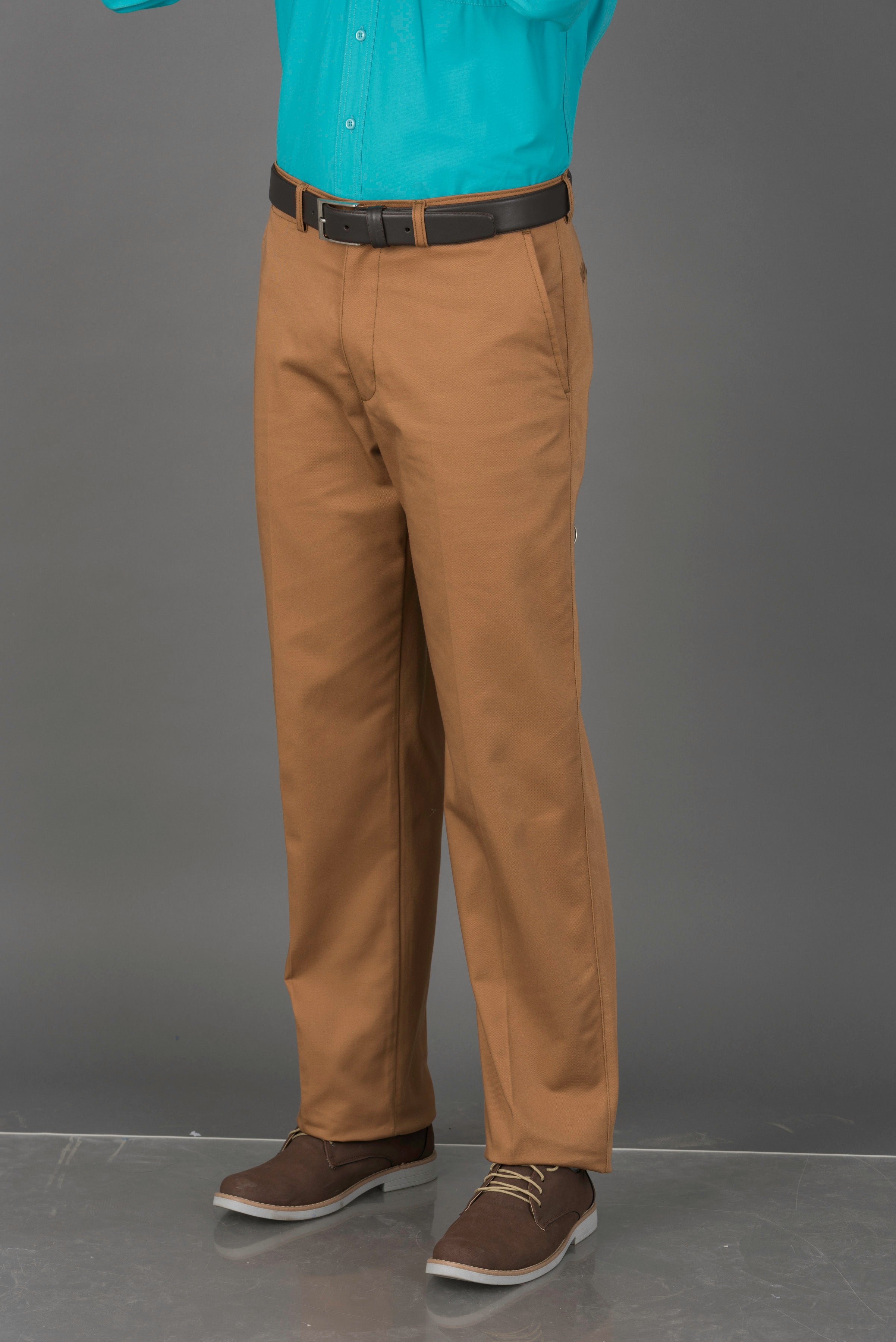 PANTALON TORINO CAMEL SIN PINZAS