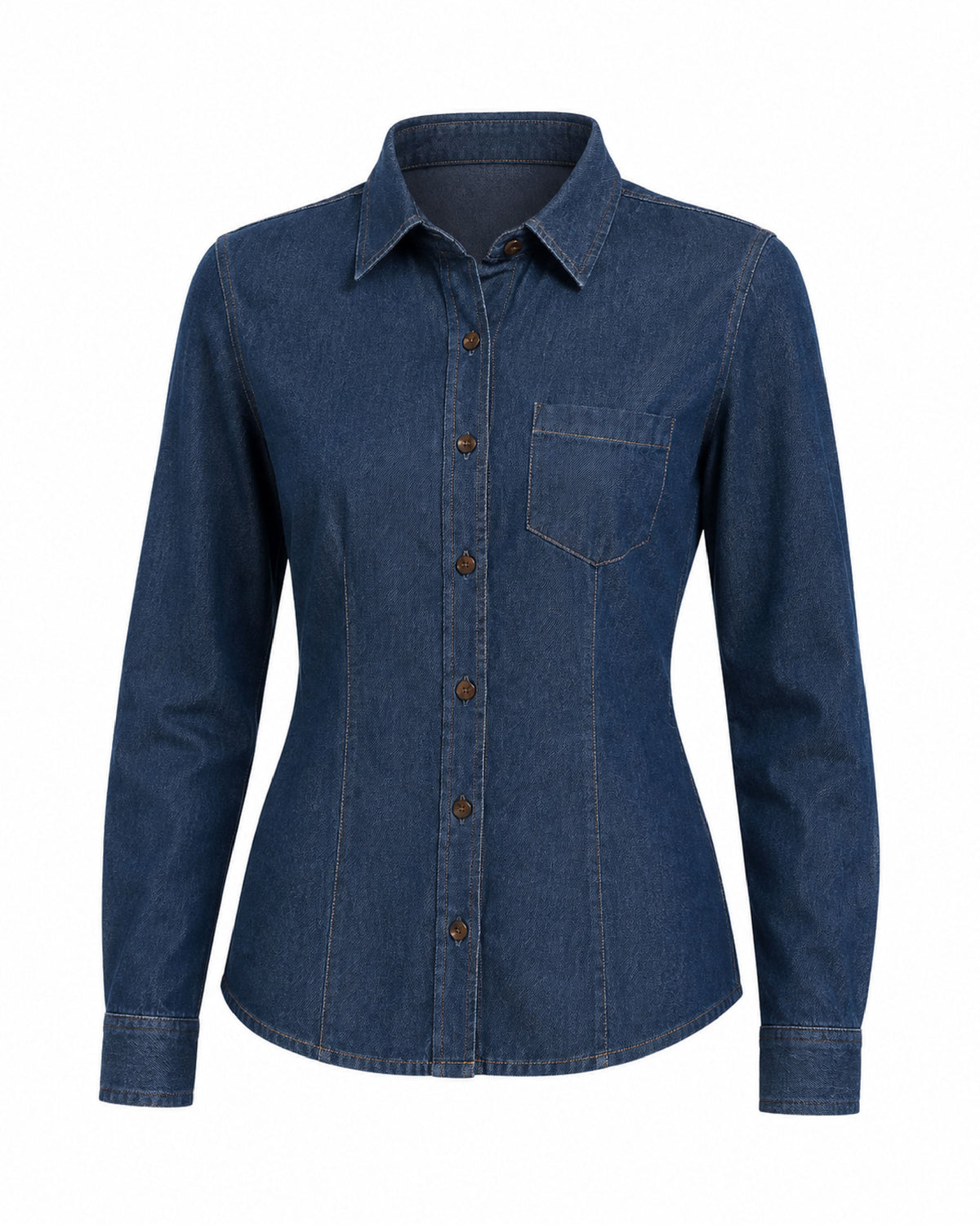 Blusa Mujer Mezclilla Manga Larga Stone