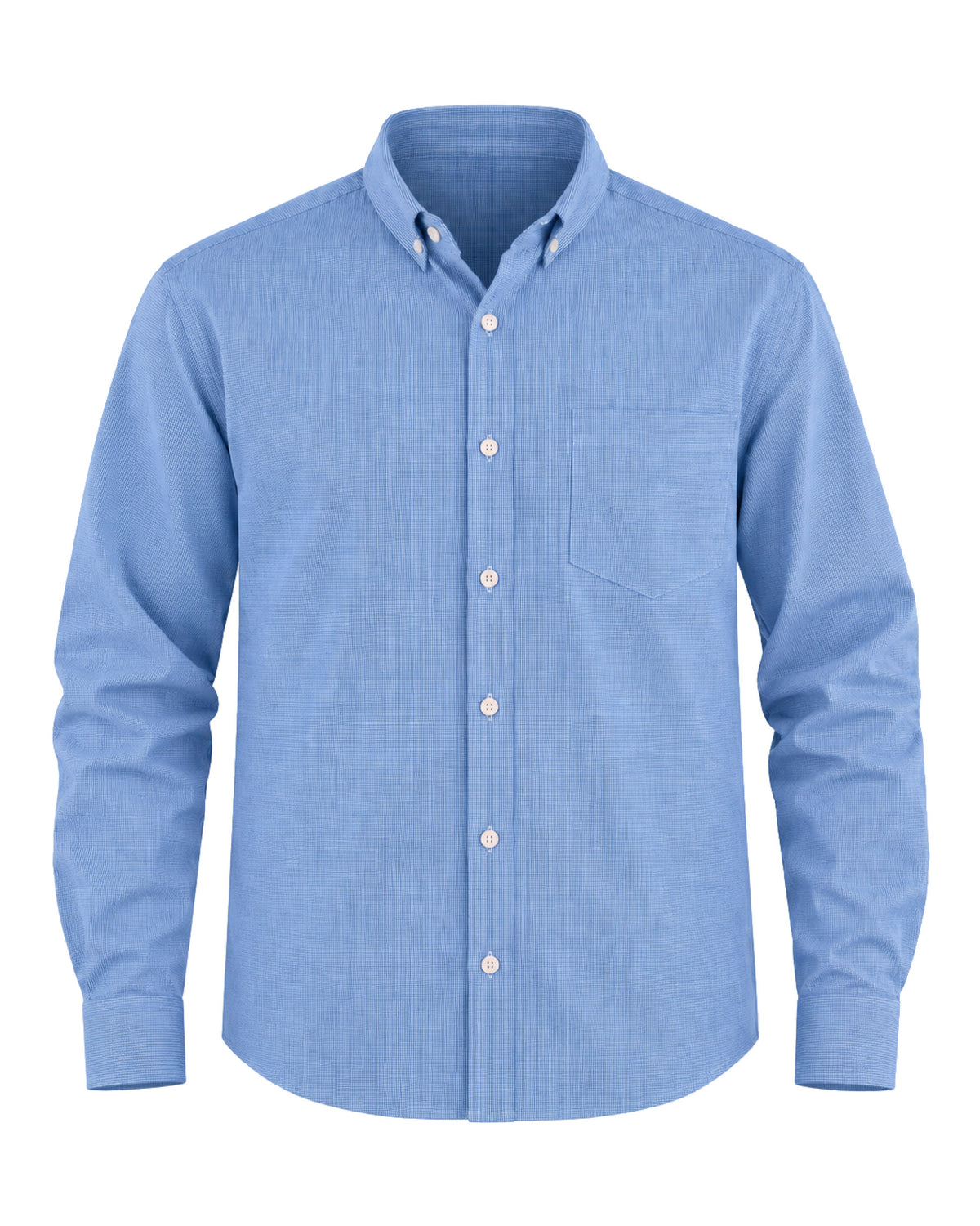 Camisa Hombre Manga Larga Microcuadro