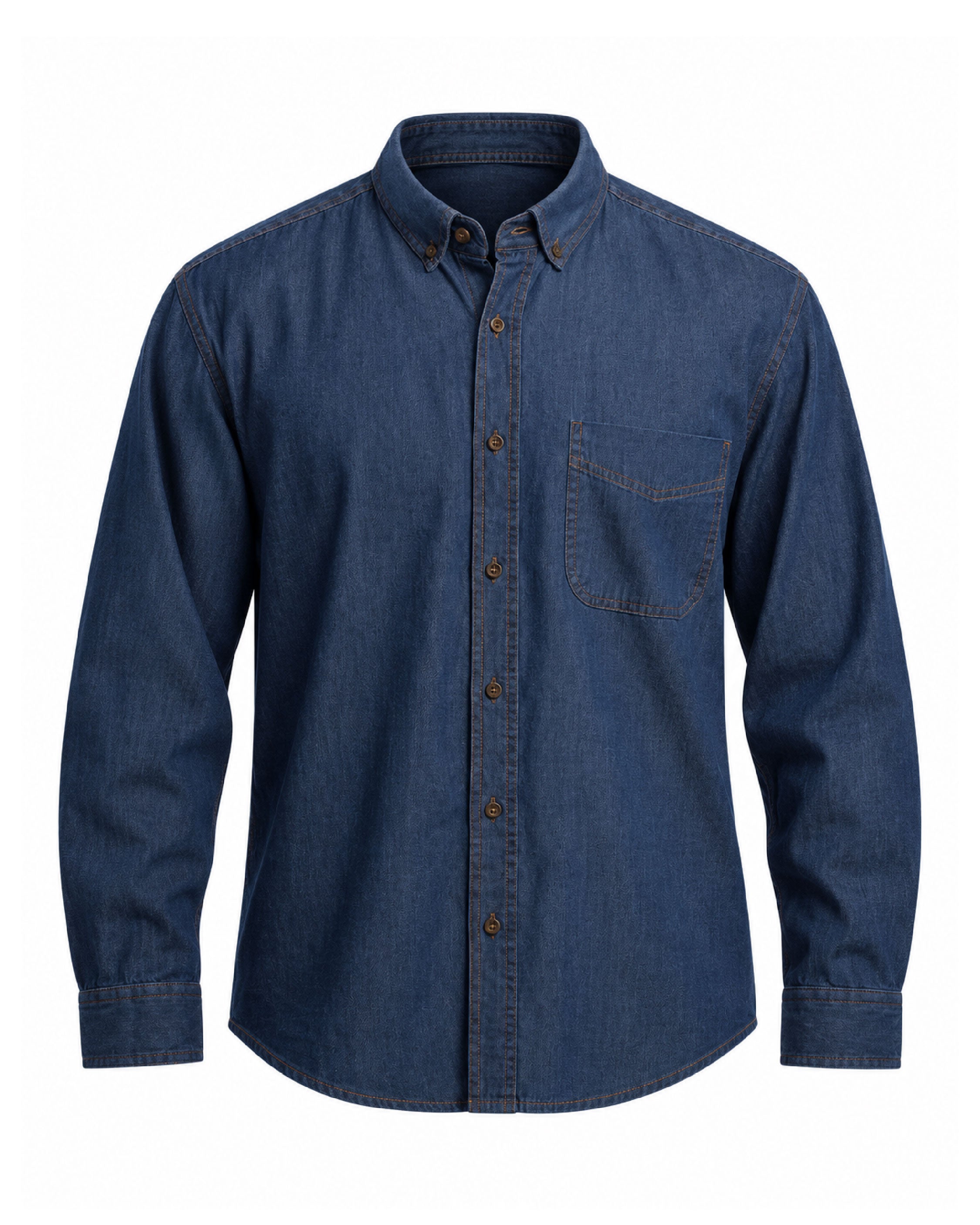 CAMISA MEZCLILLA MANGA LARGA 4 ONZ STONE LIGHT